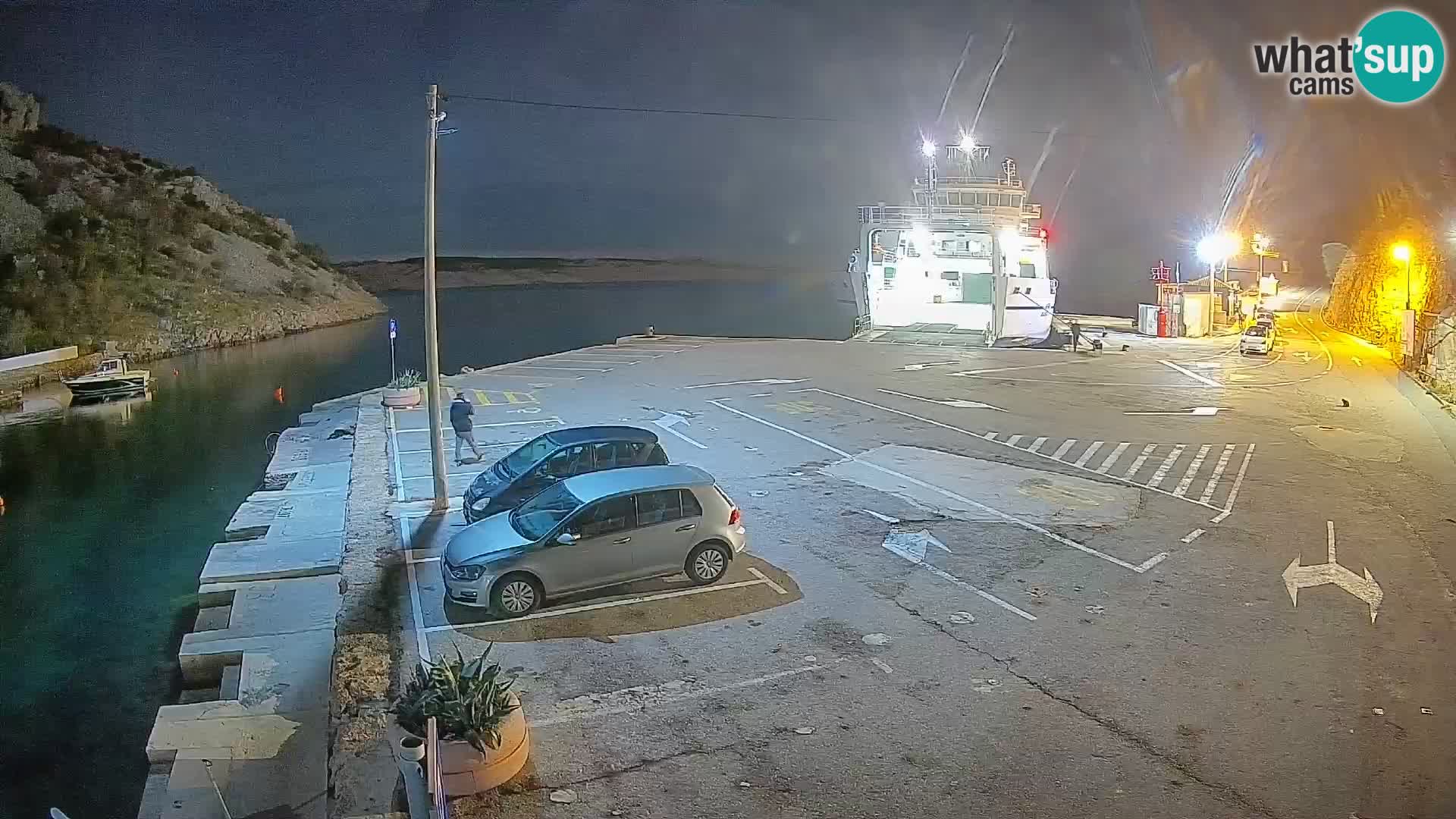 Webcam Fährhafen Prizna – zur Insel Pag