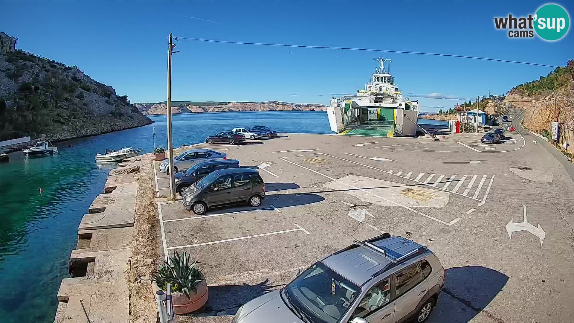 Webcam porto traghetti di Prizna – per l’isola di Pag