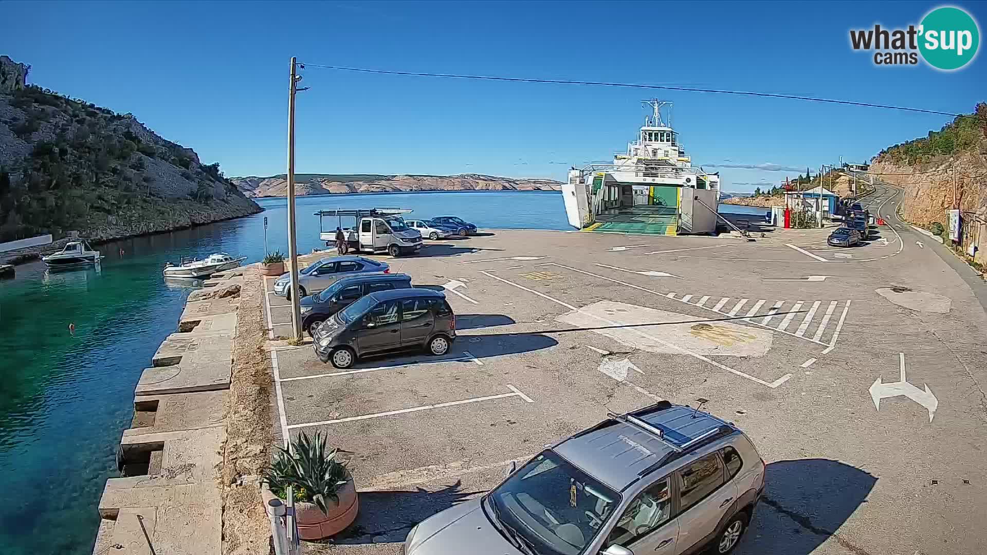 Webcam porto traghetti di Prizna – per l’isola di Pag