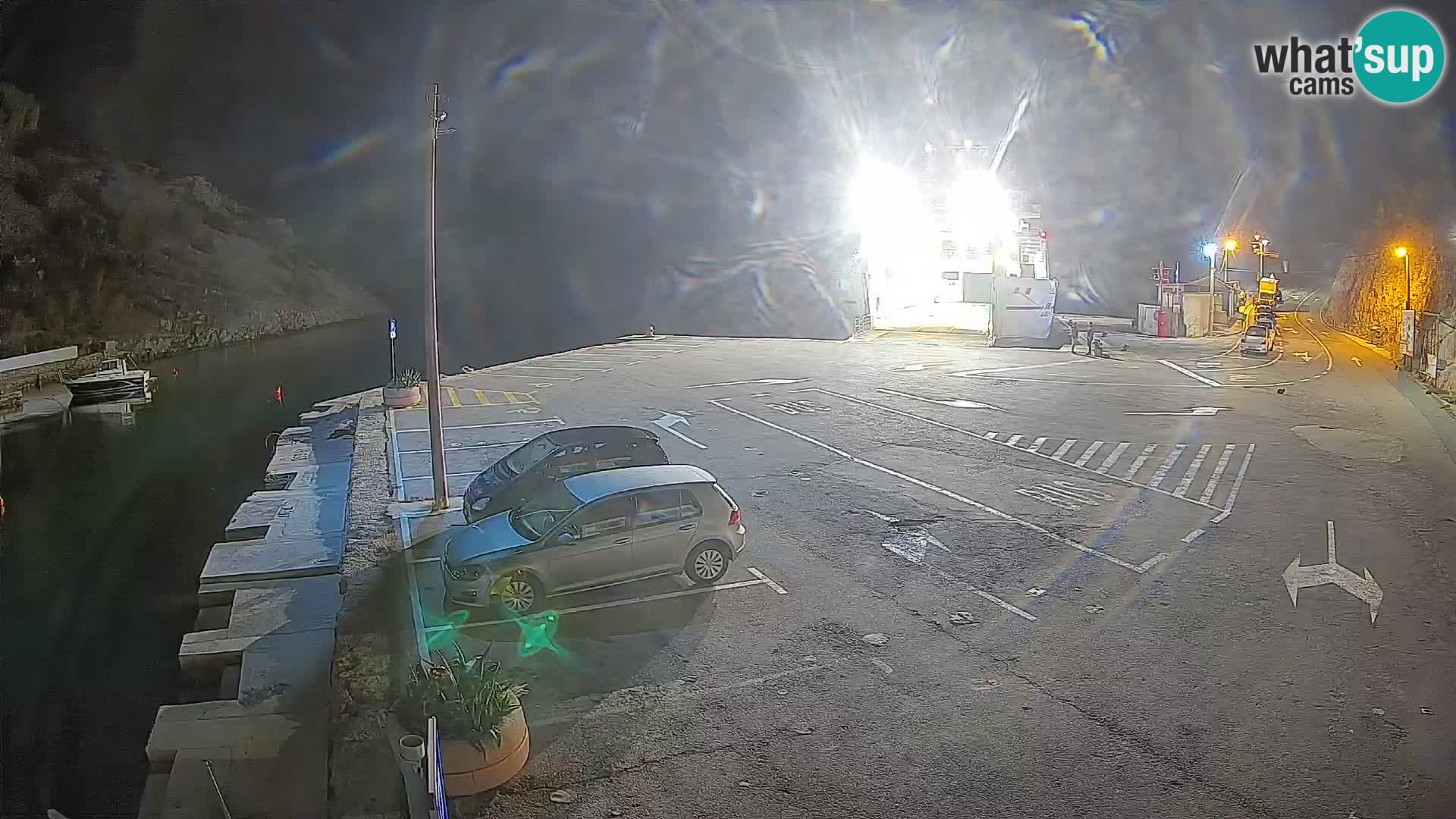 Webcam Fährhafen Prizna – zur Insel Pag