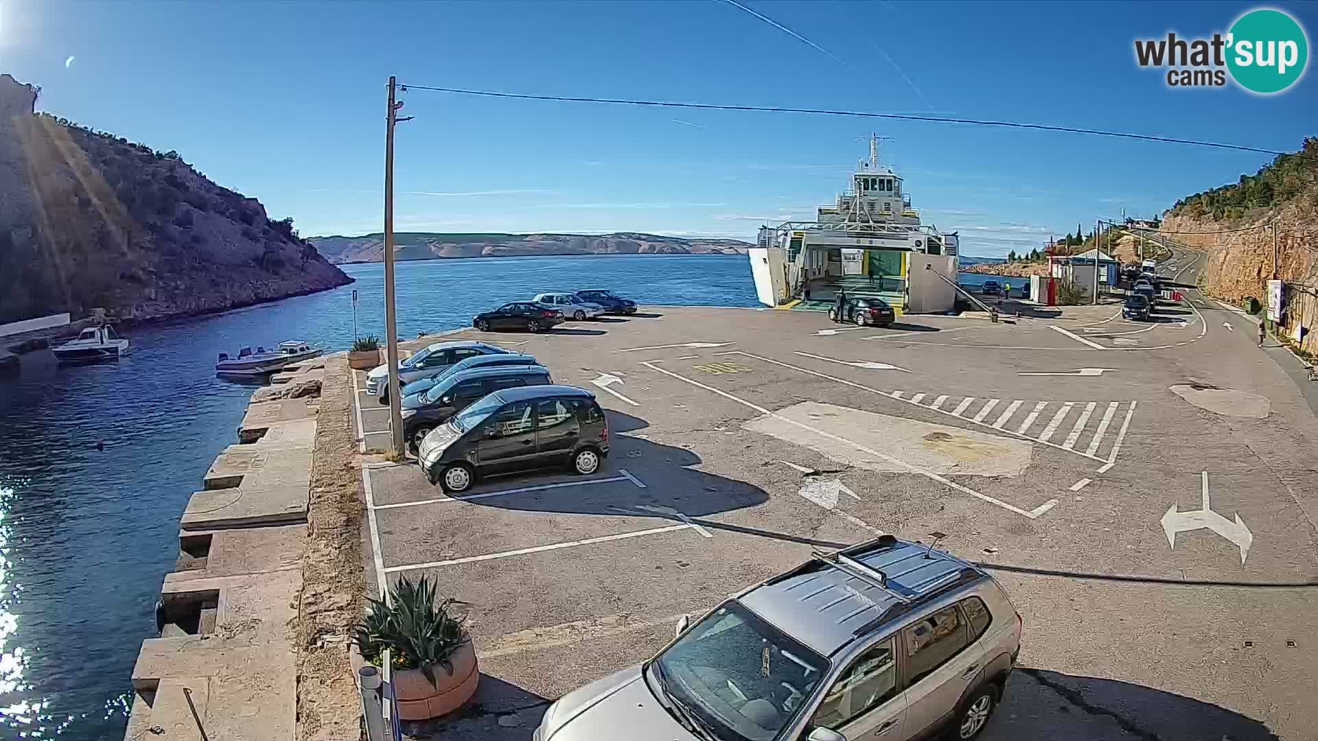 Webcam porto traghetti di Prizna – per l’isola di Pag