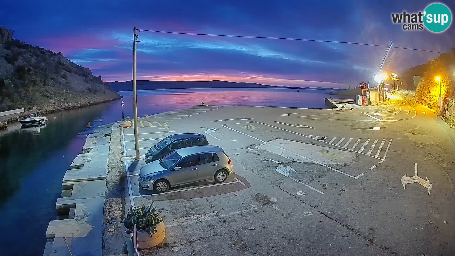Webcam Fährhafen Prizna – zur Insel Pag