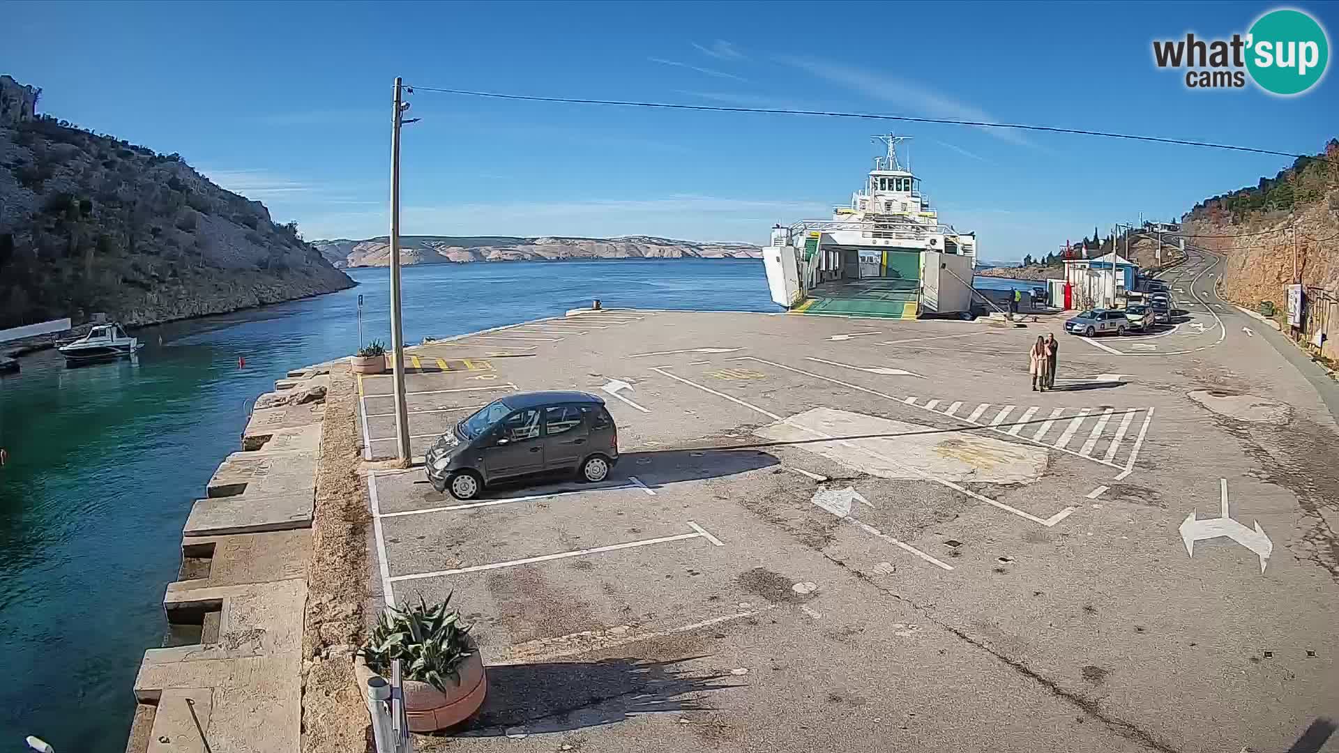 Webcam porto traghetti di Prizna – per l’isola di Pag