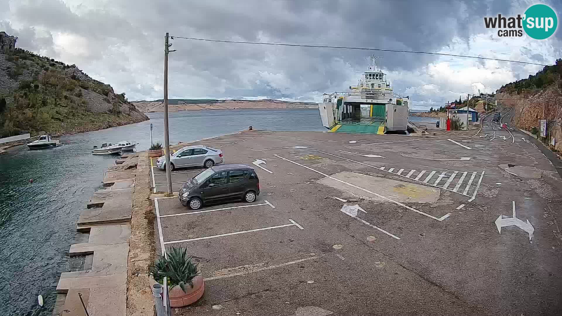Webcam porto traghetti di Prizna – per l’isola di Pag