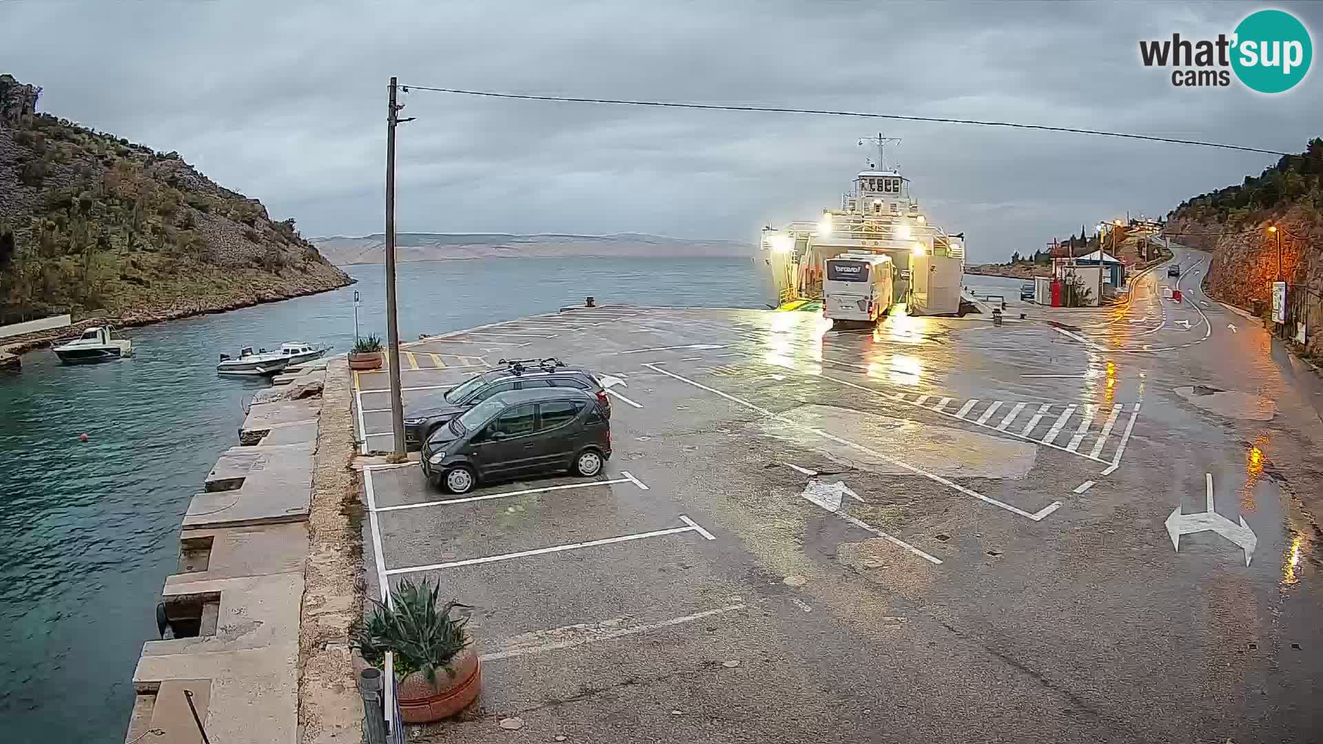Webcam porto traghetti di Prizna – per l’isola di Pag