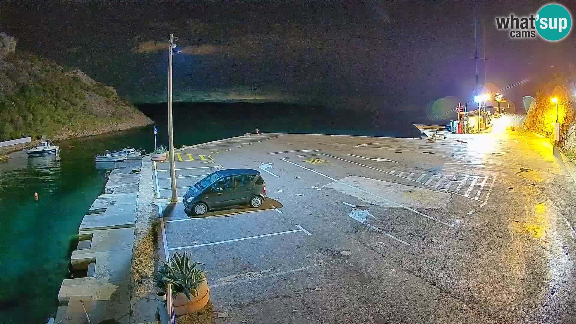 Webcam port de ferry de Prizna – vers l’île de Pag