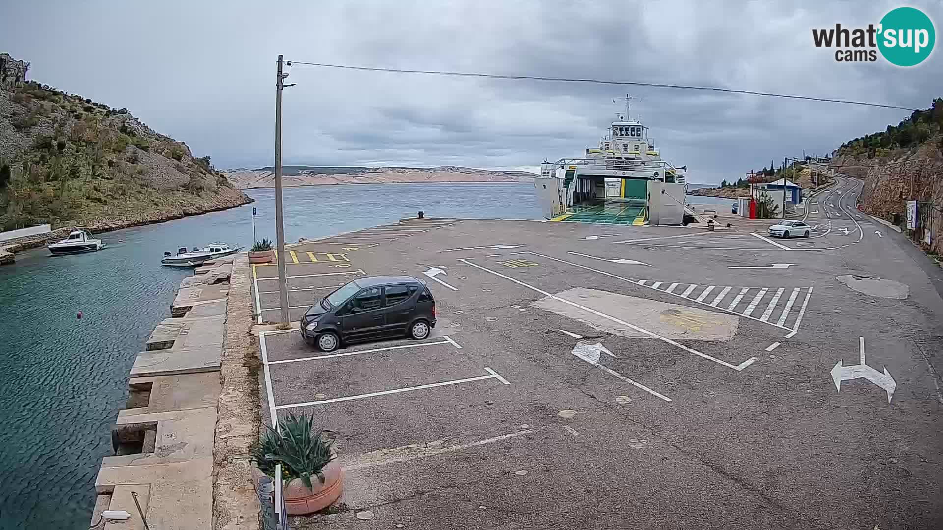 Webcam porto traghetti di Prizna – per l’isola di Pag
