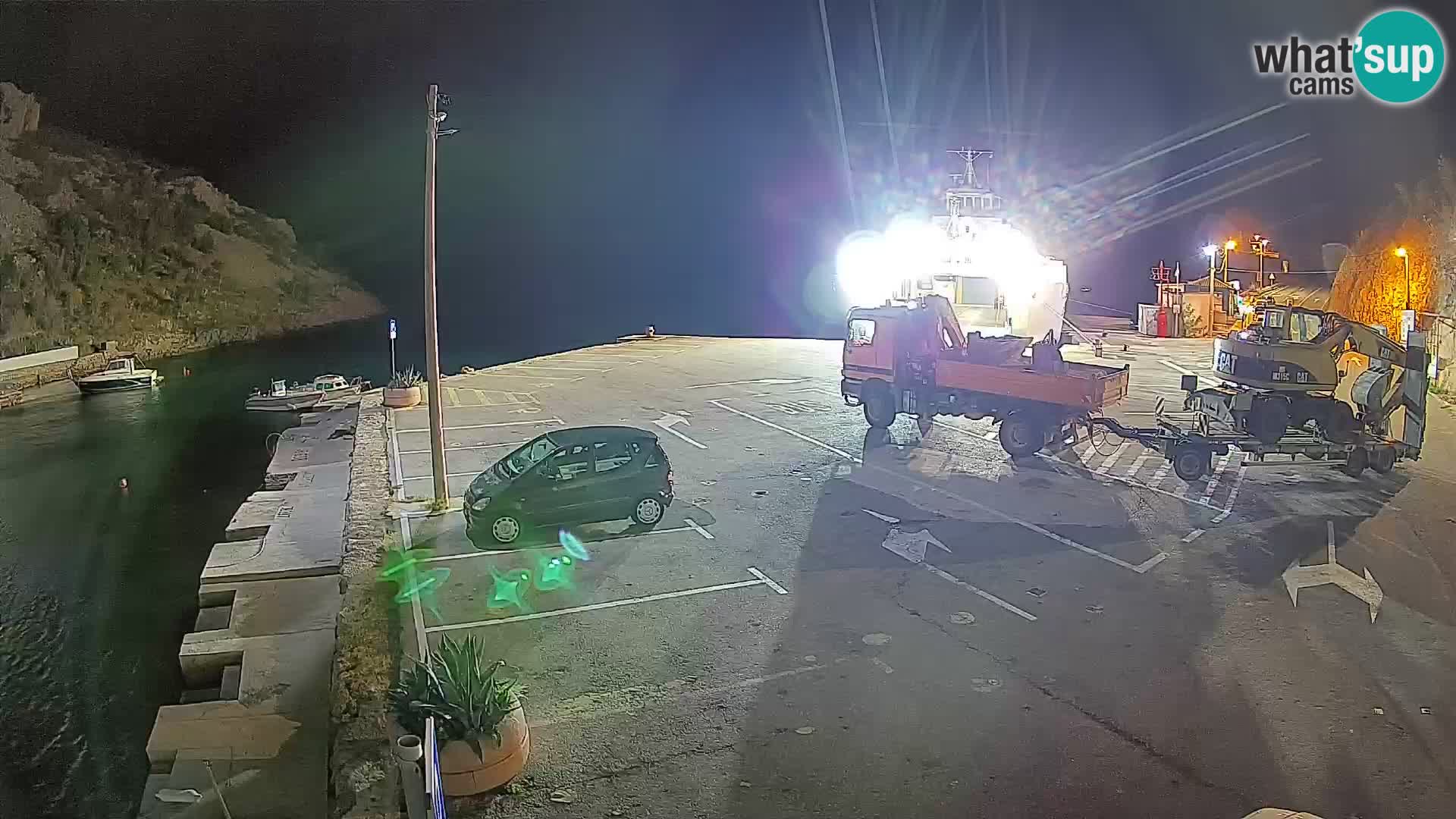 Webcam Fährhafen Prizna – zur Insel Pag