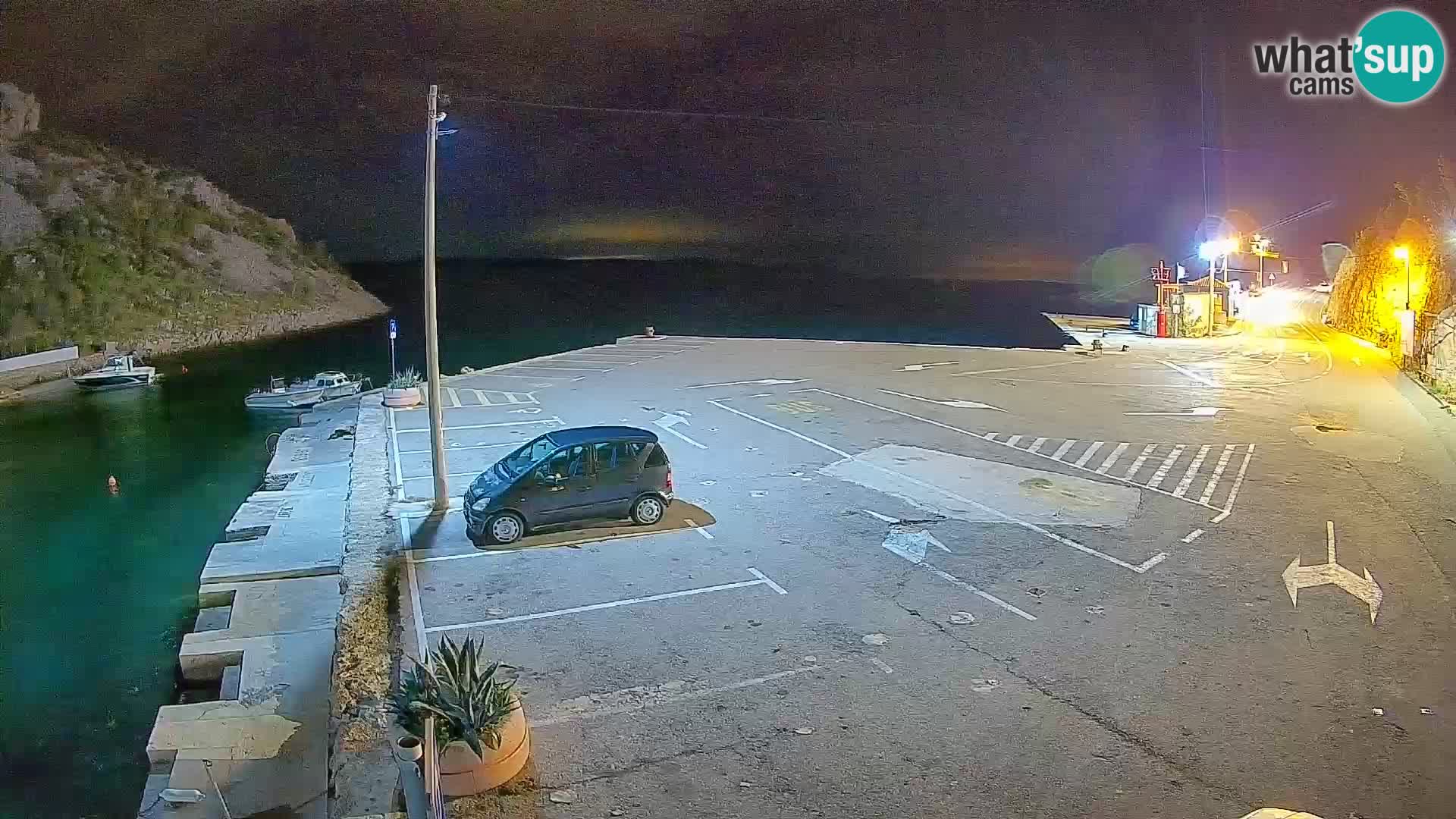 Webcam port de ferry de Prizna – vers l’île de Pag