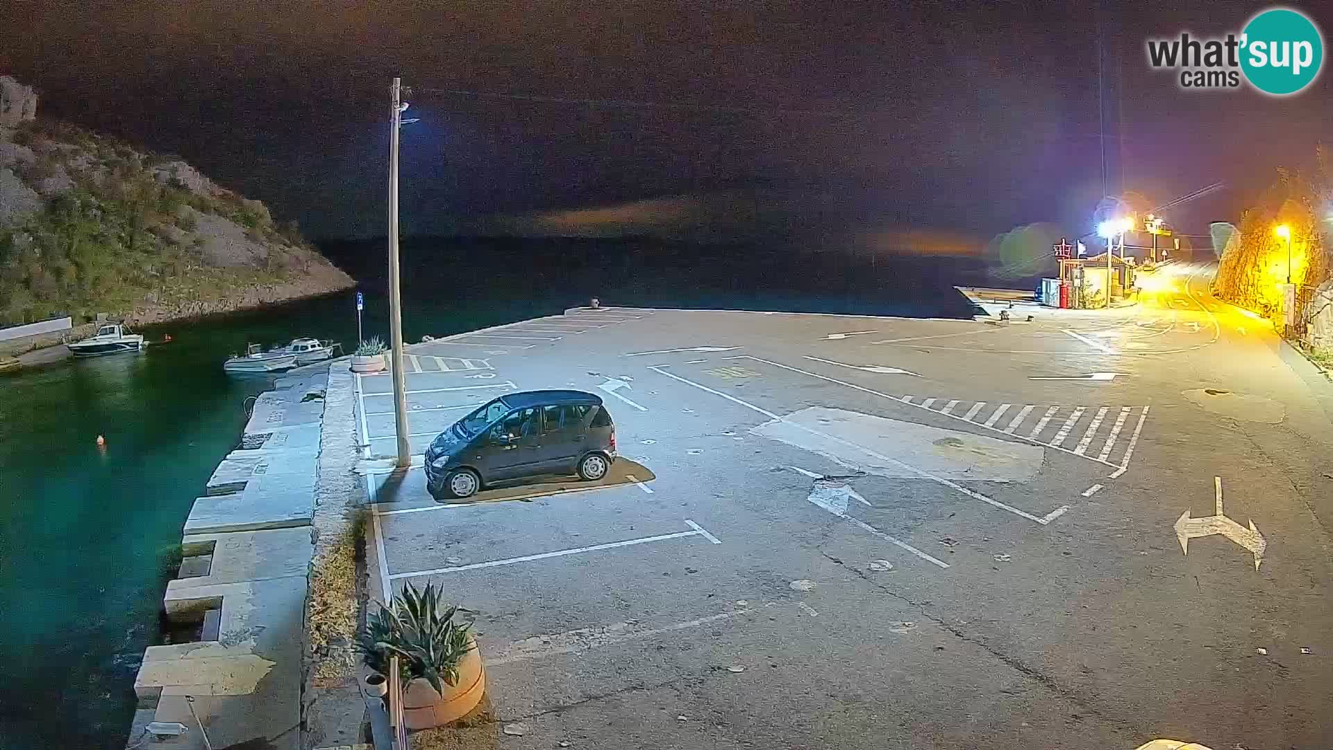 Webcam Prizna ferry port to Pag island