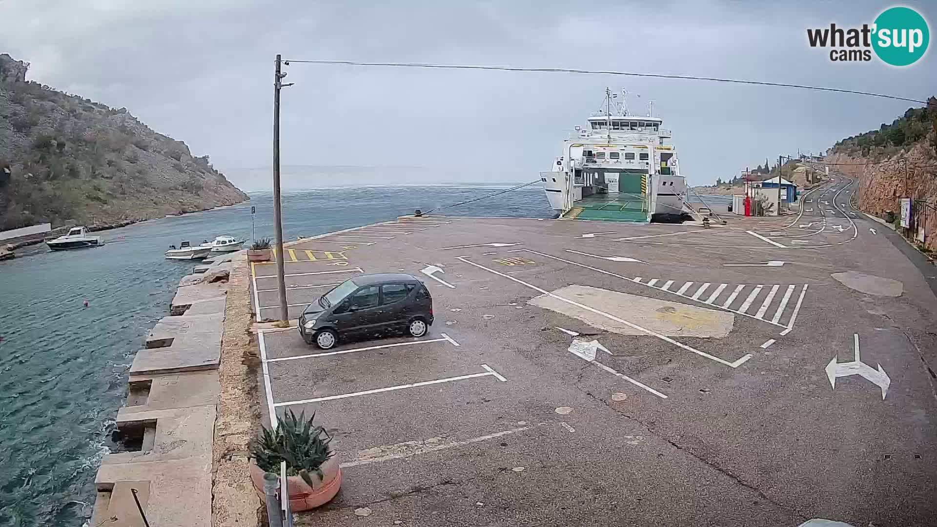 Webcam porto traghetti di Prizna – per l’isola di Pag