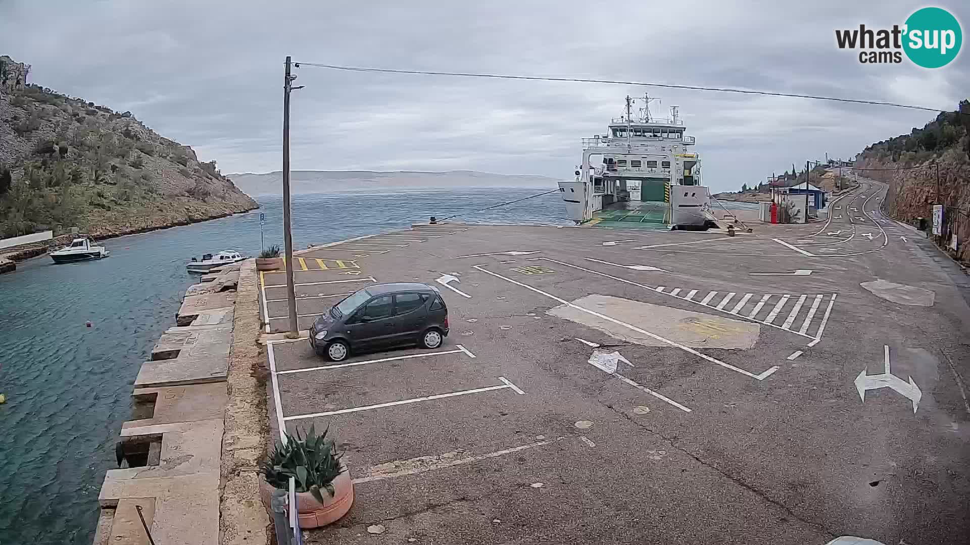 Webcam porto traghetti di Prizna – per l’isola di Pag