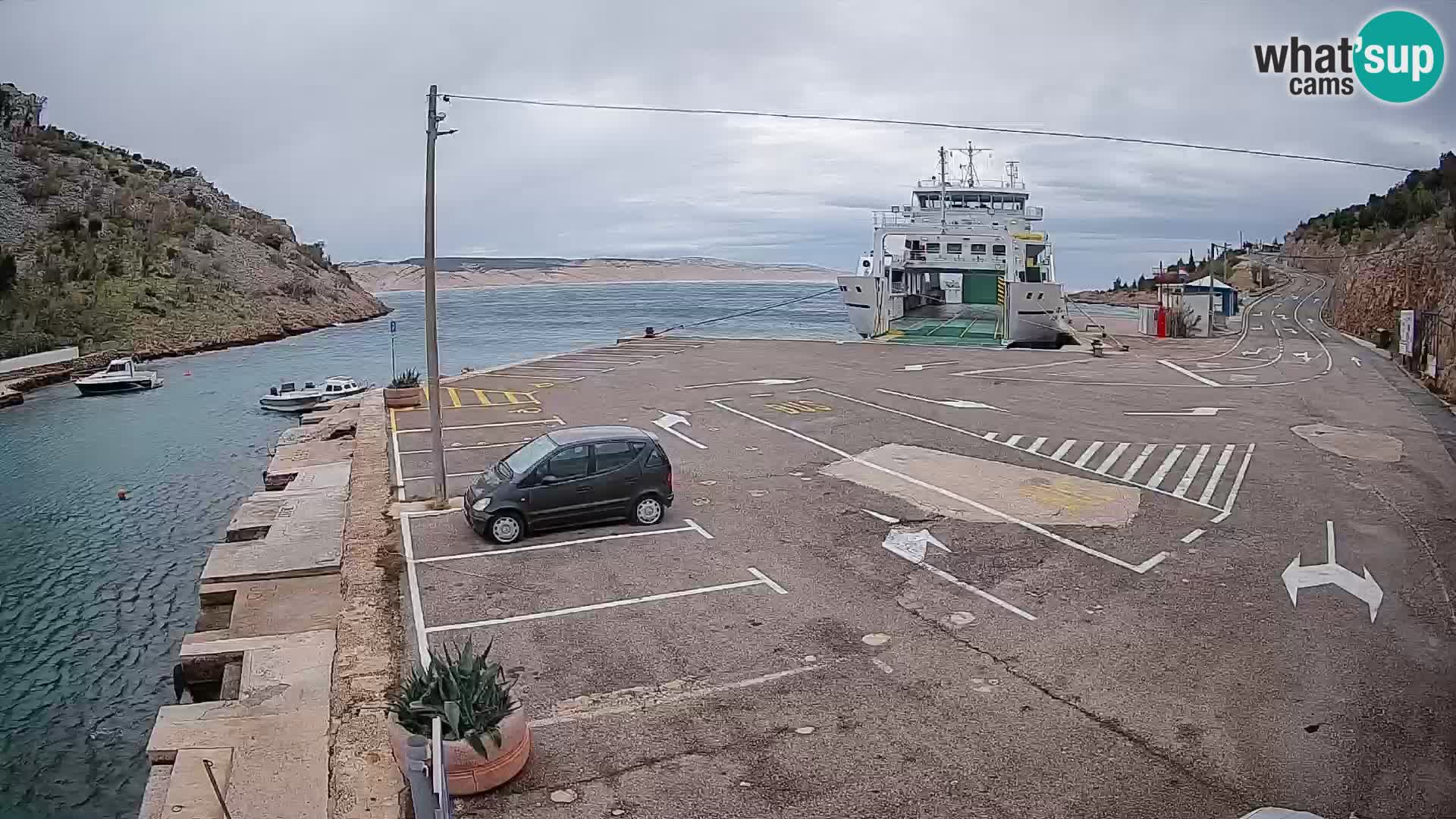 Webcam porto traghetti di Prizna – per l’isola di Pag