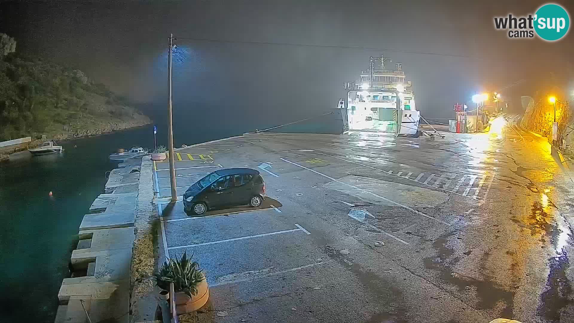 Webcam Fährhafen Prizna – zur Insel Pag