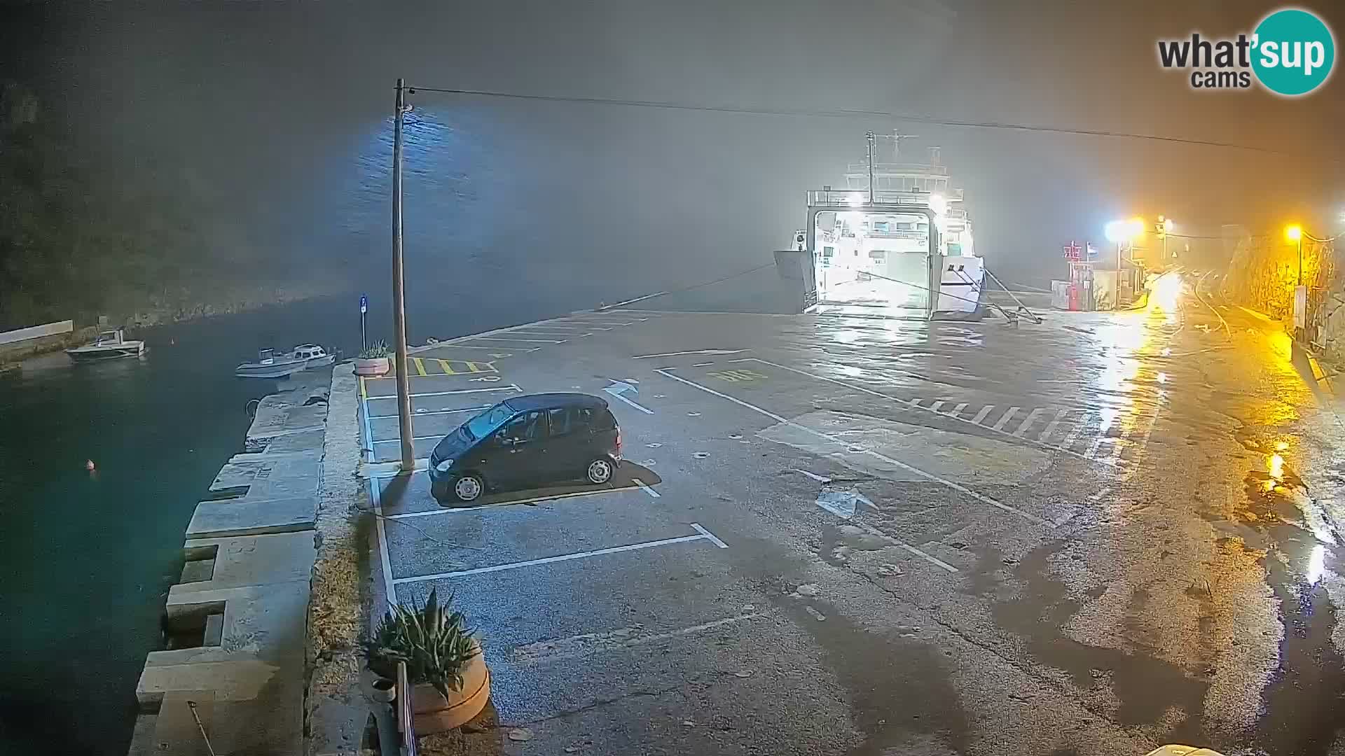 Webcam Fährhafen Prizna – zur Insel Pag