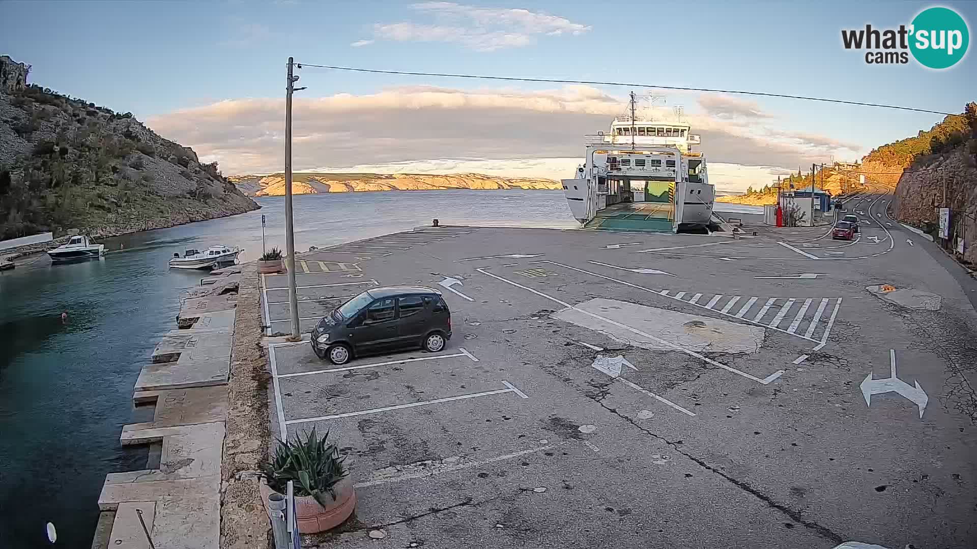 Webcam porto traghetti di Prizna – per l’isola di Pag