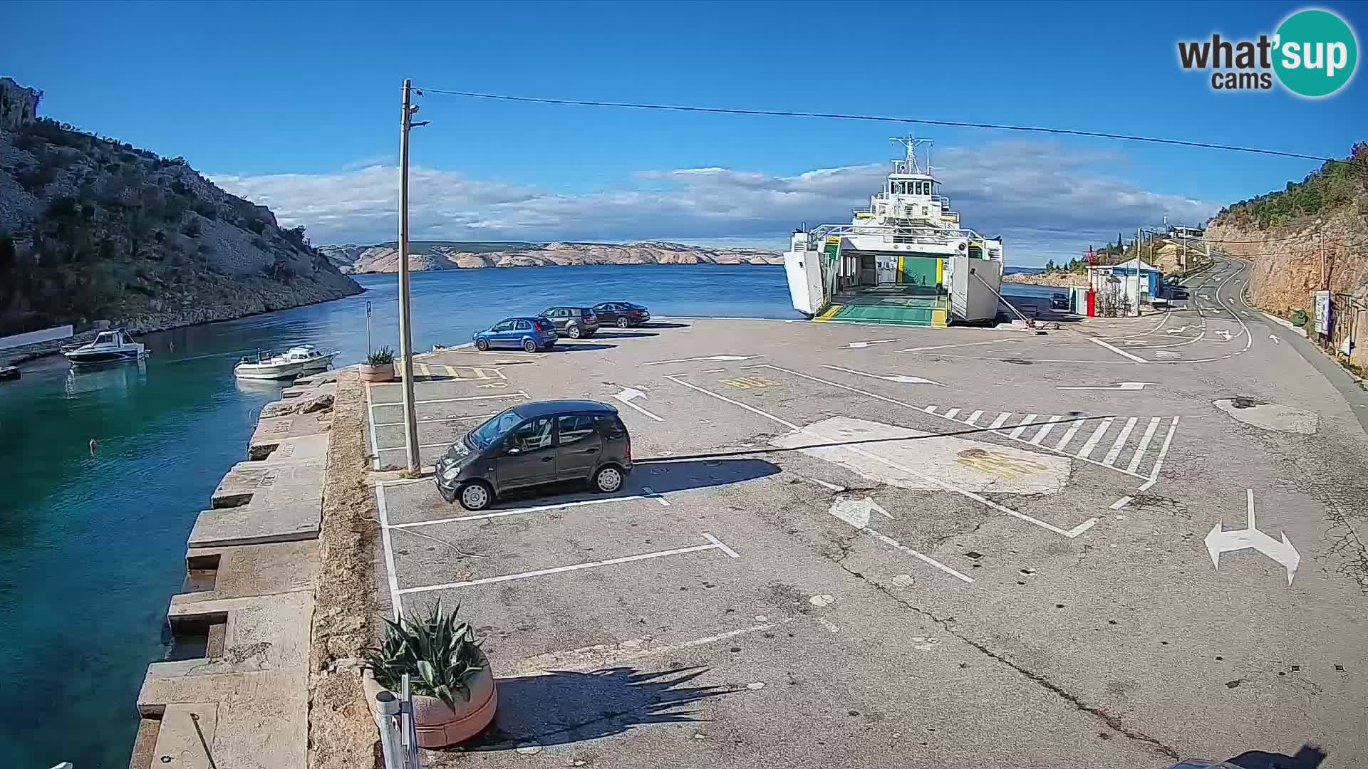 Webcam porto traghetti di Prizna – per l’isola di Pag