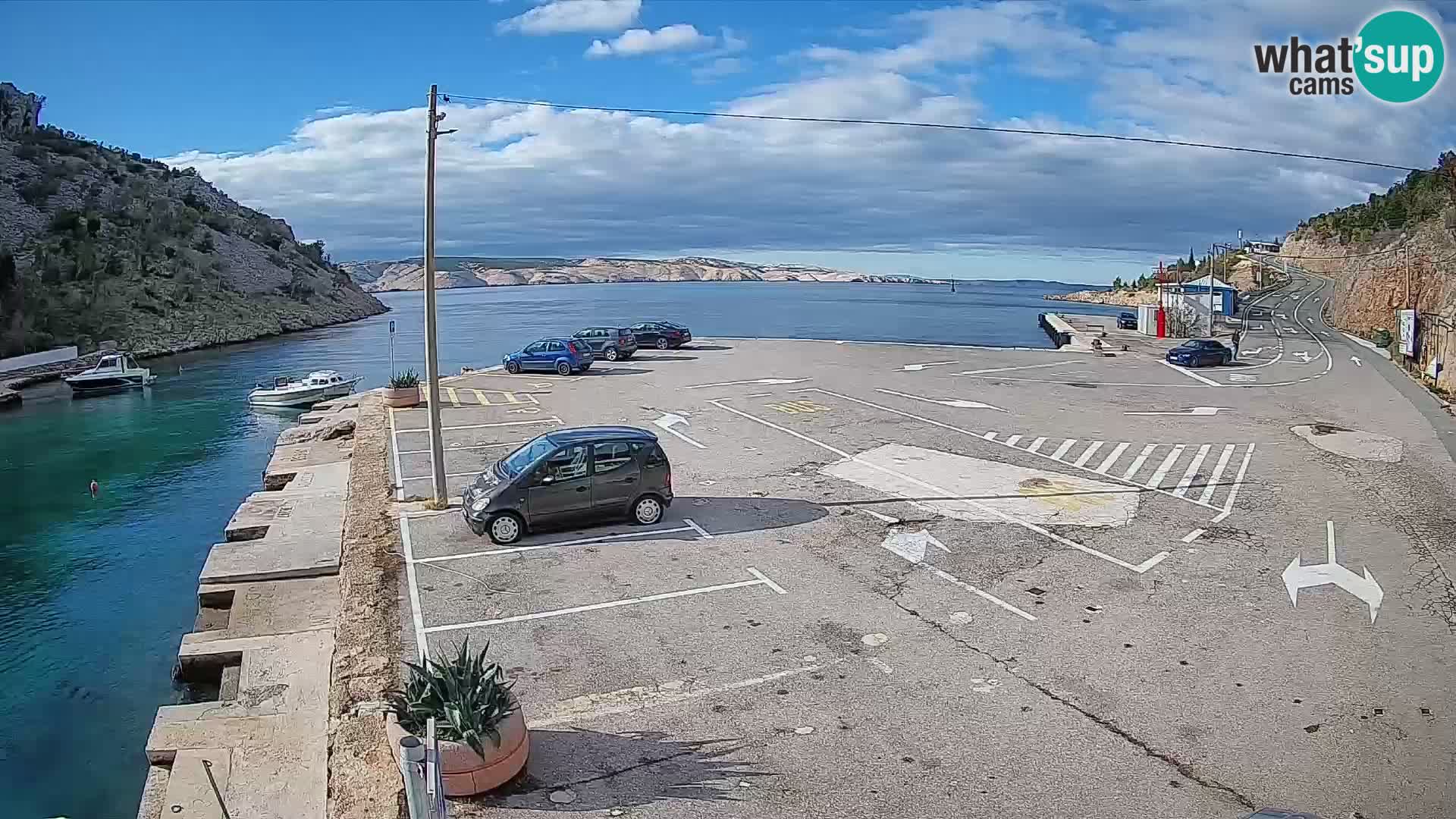 Webcam porto traghetti di Prizna – per l’isola di Pag
