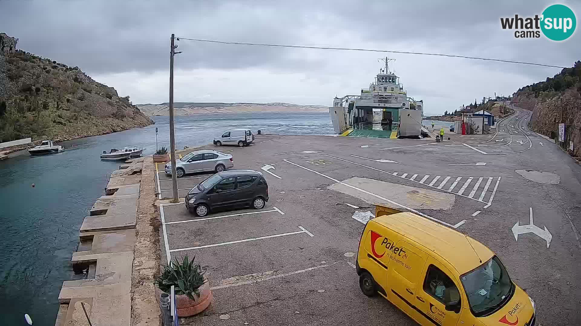 Webcam porto traghetti di Prizna – per l’isola di Pag