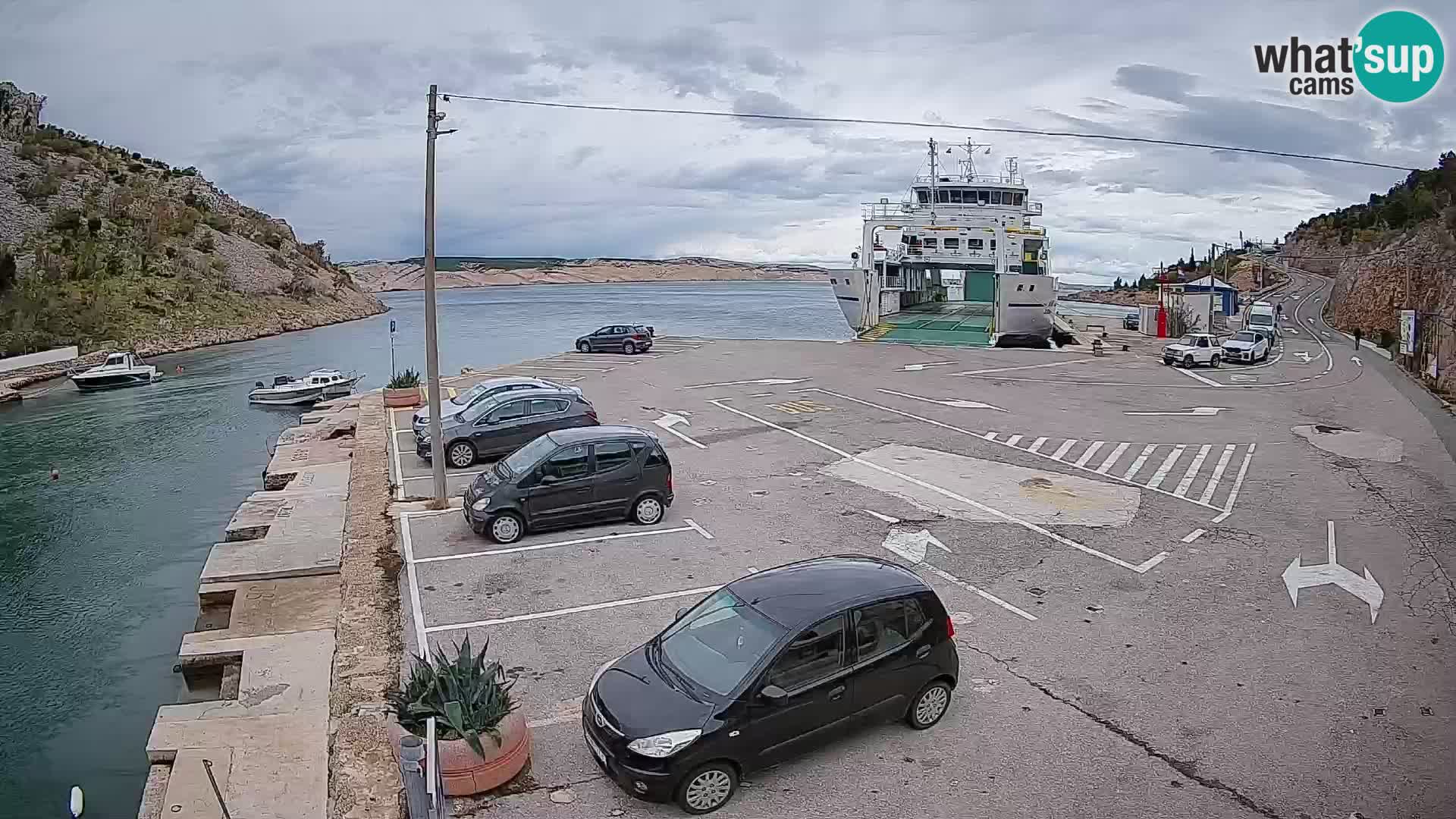 Webcam porto traghetti di Prizna – per l’isola di Pag