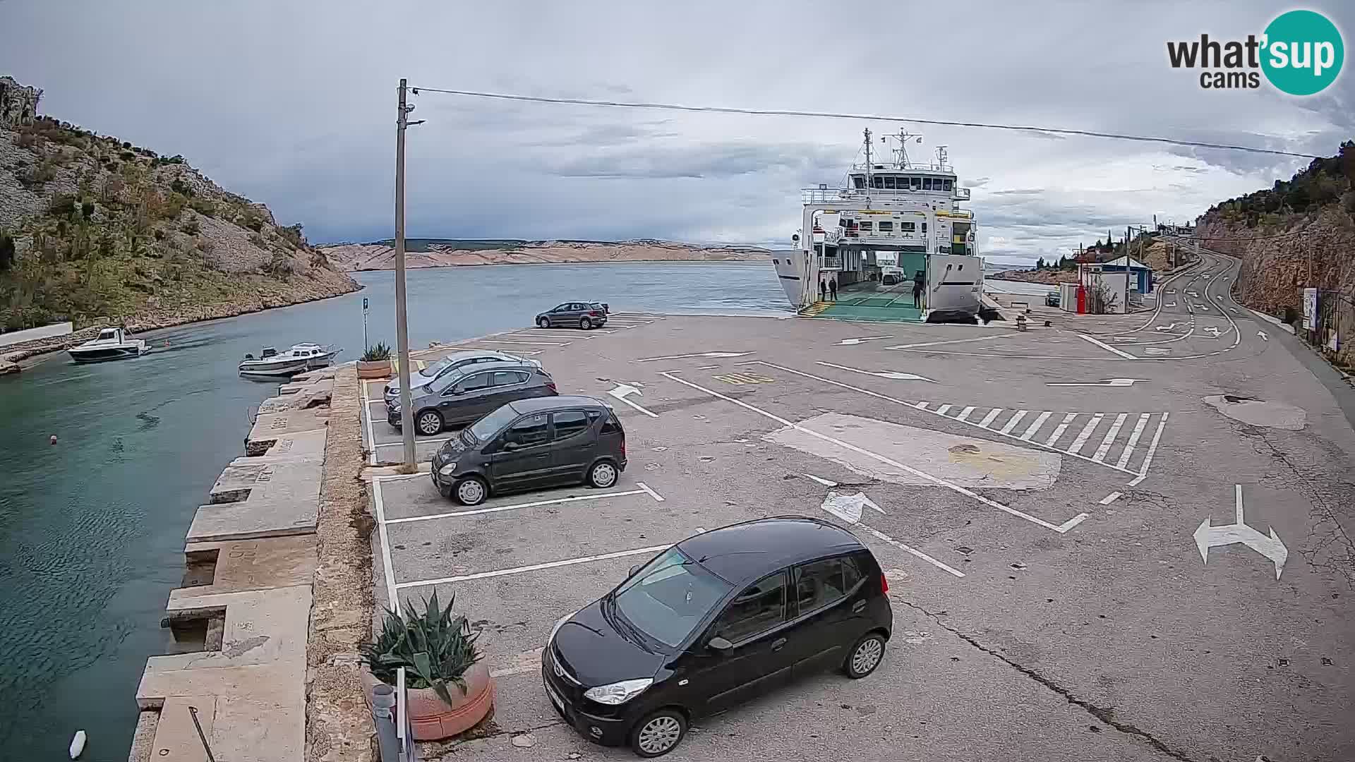 Webcam porto traghetti di Prizna – per l’isola di Pag