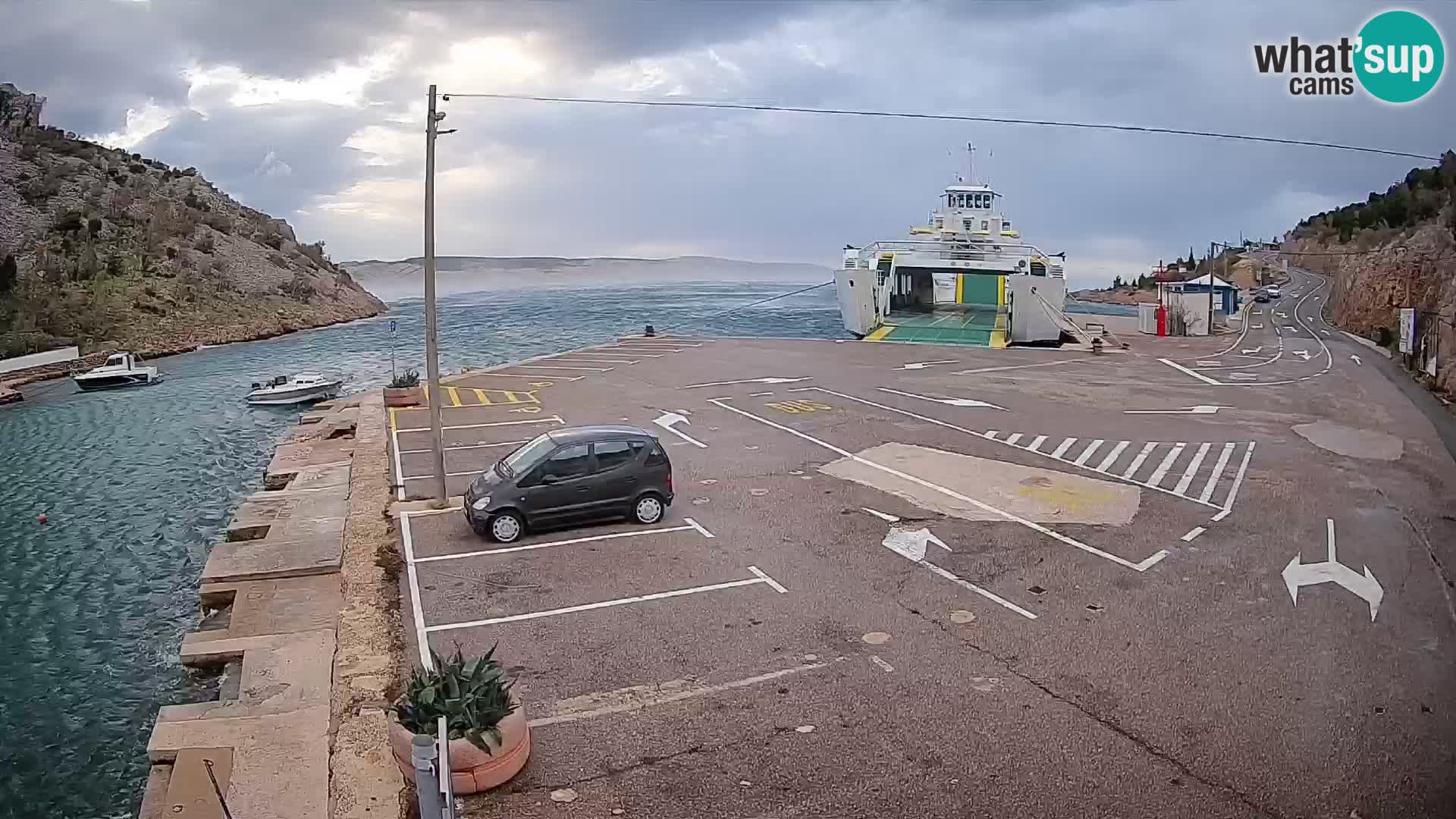 Webcam porto traghetti di Prizna – per l’isola di Pag
