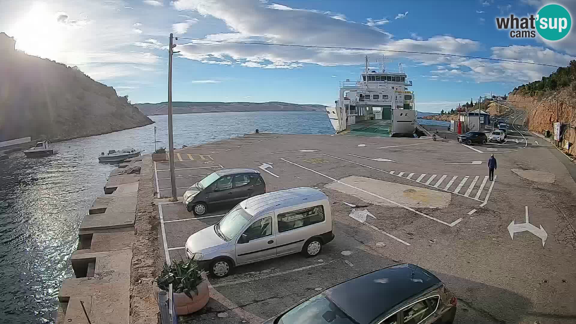 Webcam porto traghetti di Prizna – per l’isola di Pag