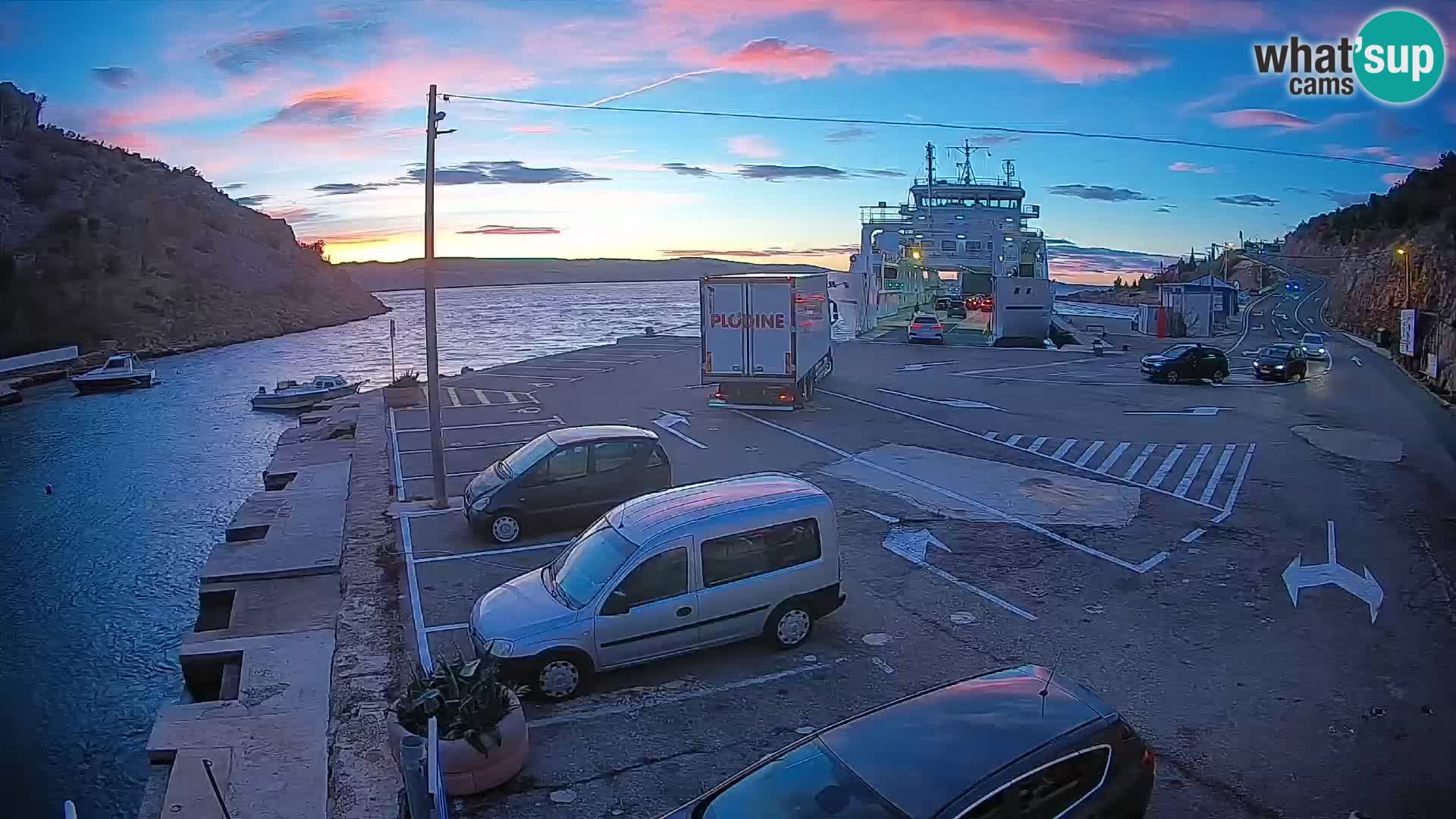 Webcam porto traghetti di Prizna – per l’isola di Pag