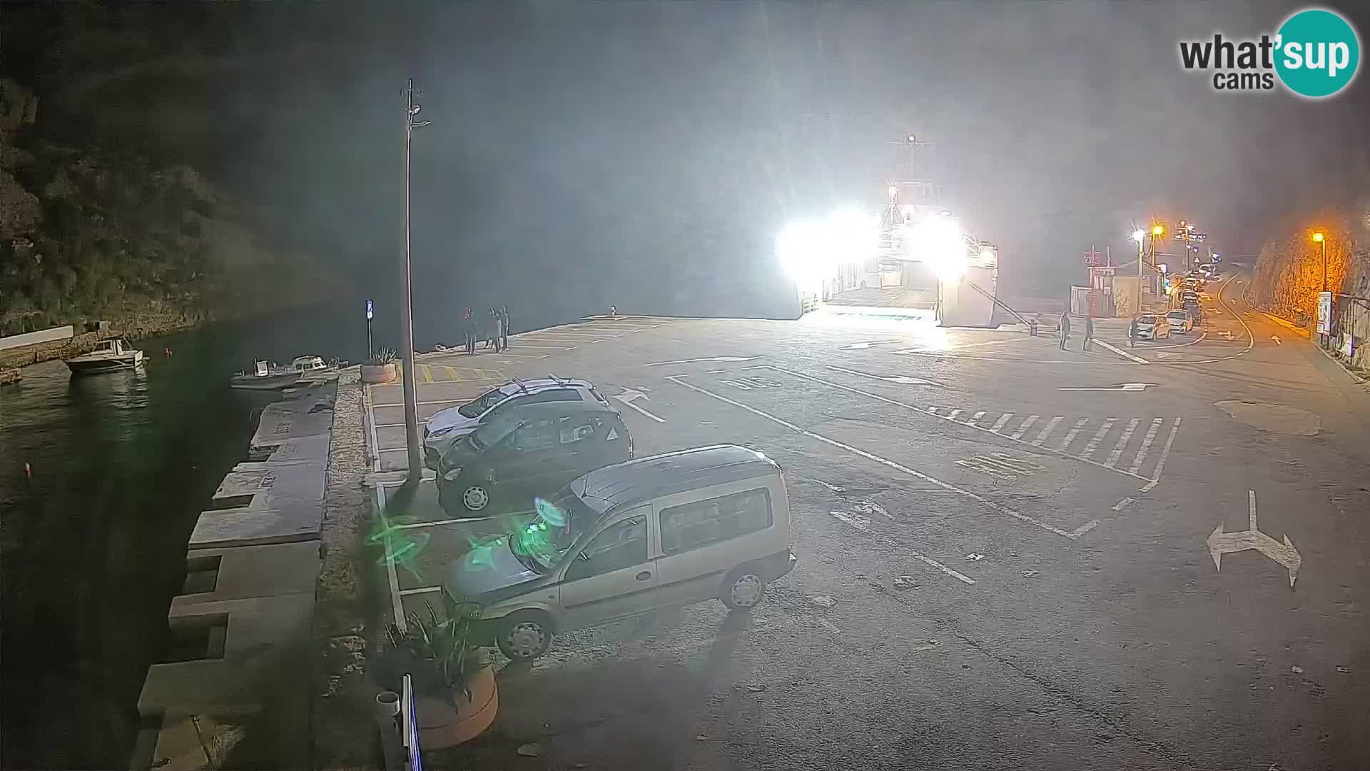 Webcam Prizna ferry port to Pag island