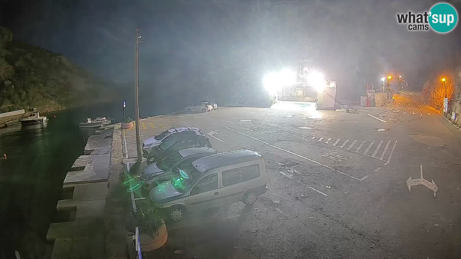 Webcam Fährhafen Prizna – zur Insel Pag