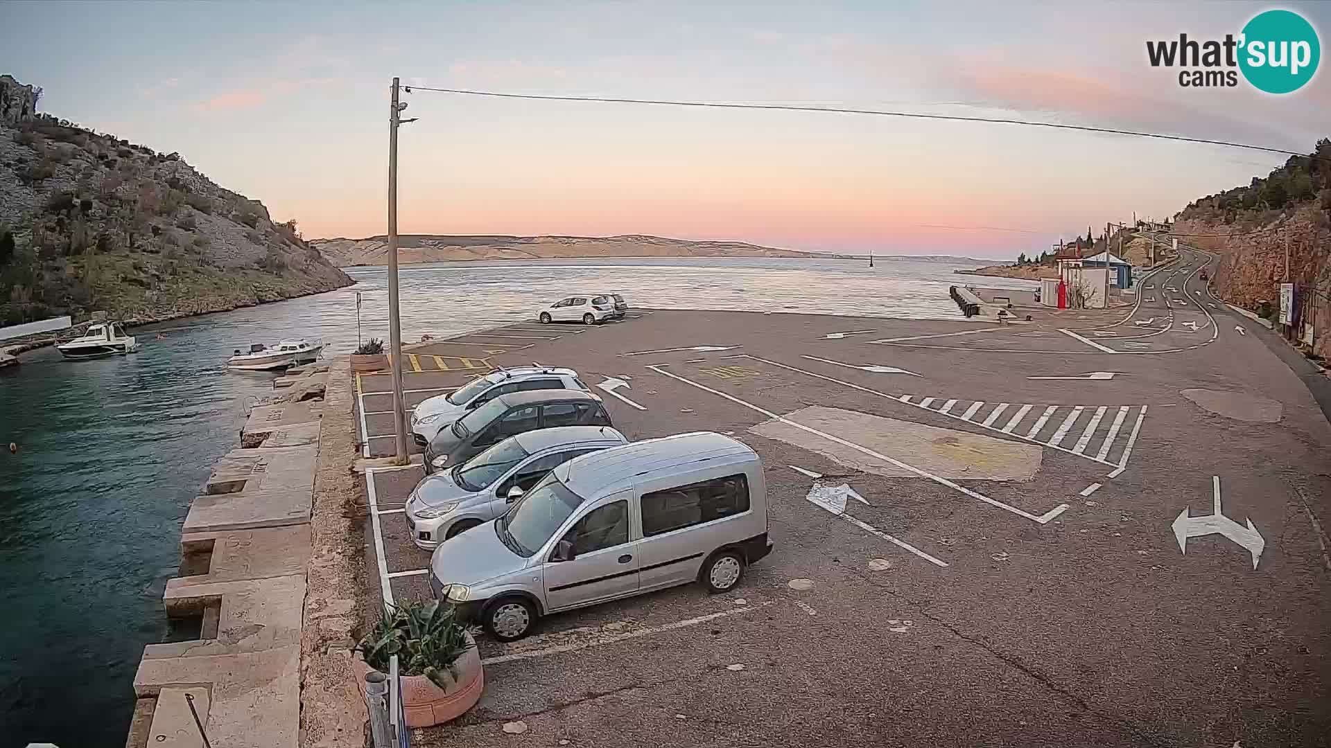 Webcam porto traghetti di Prizna – per l’isola di Pag