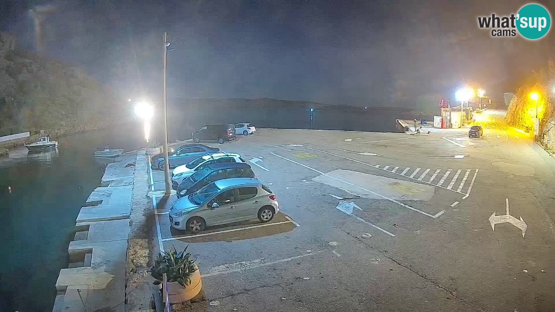 Webcam Prizna ferry port to Pag island