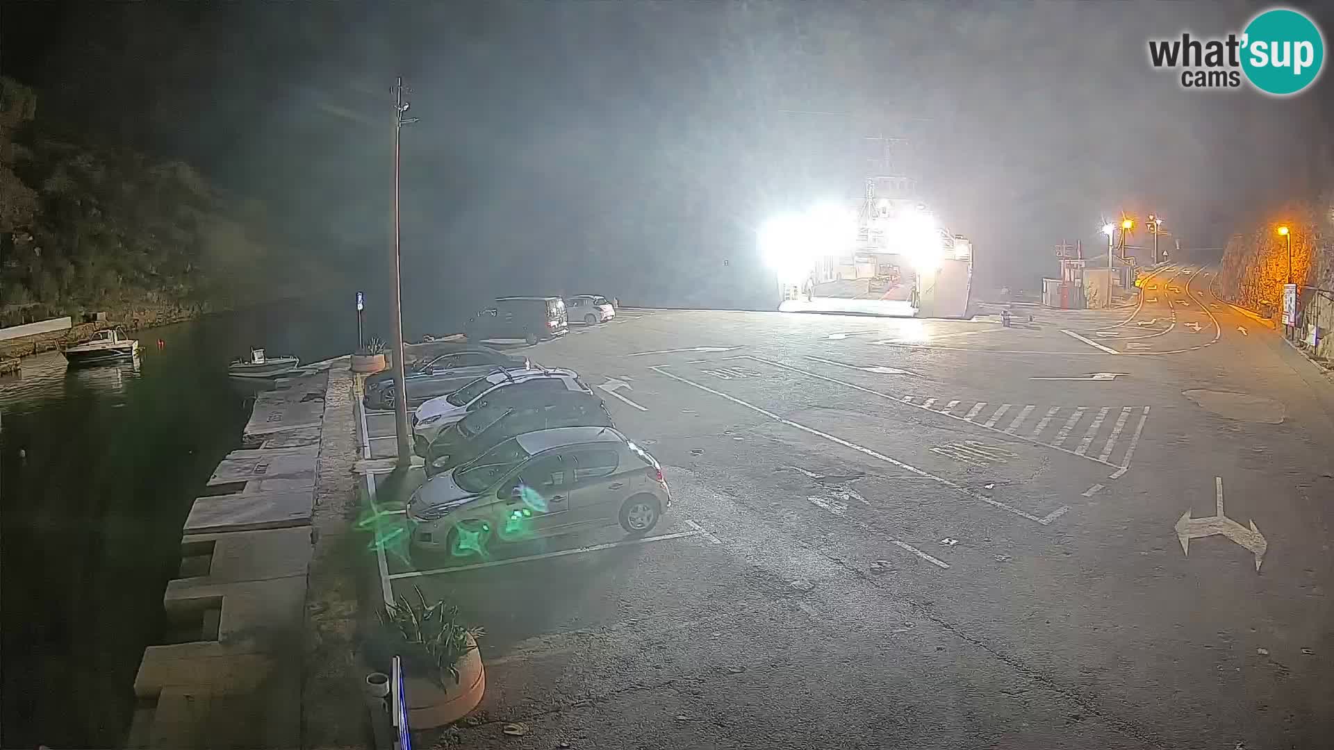 Webcam Fährhafen Prizna – zur Insel Pag