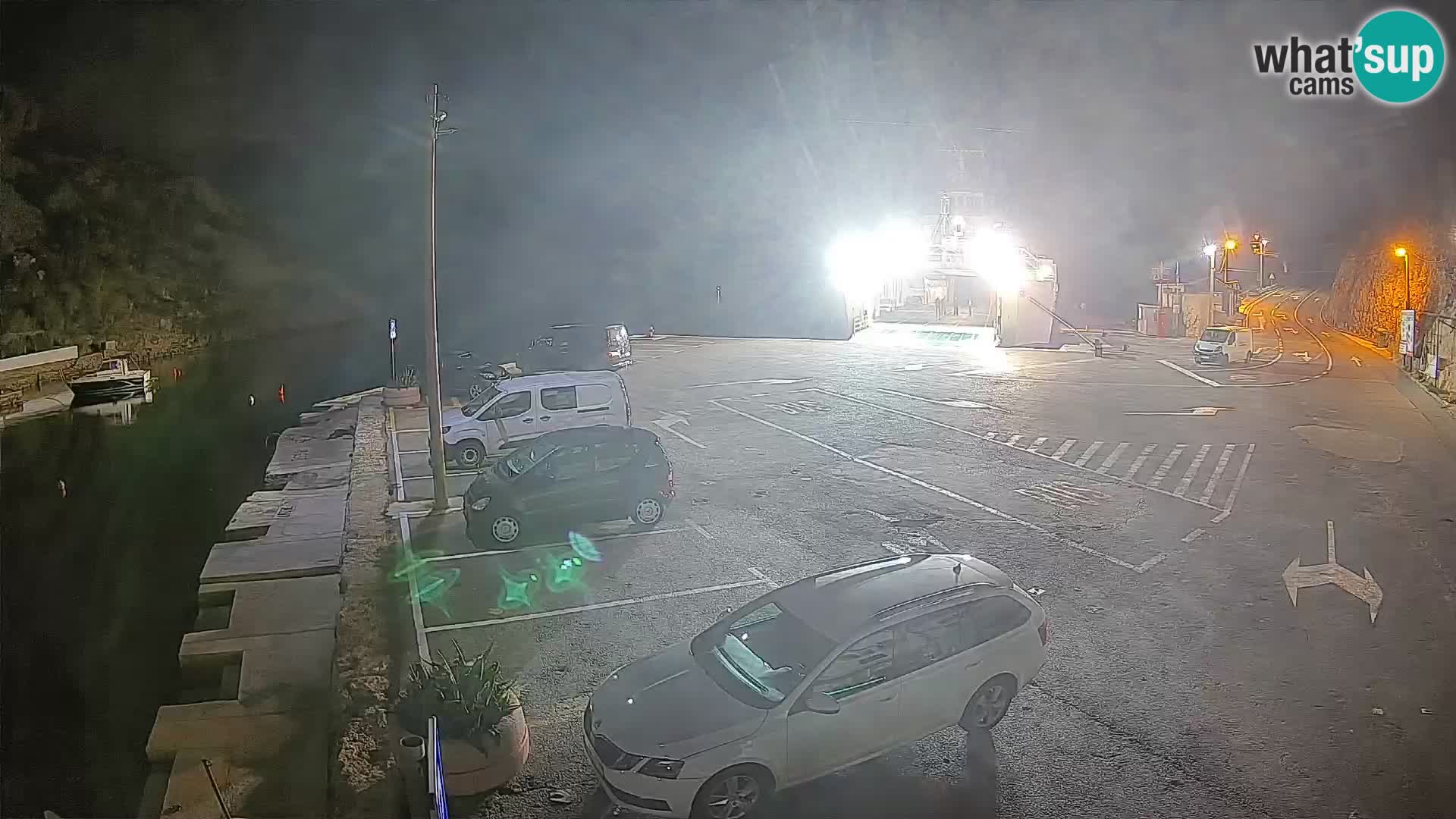 Webcam port de ferry de Prizna – vers l’île de Pag