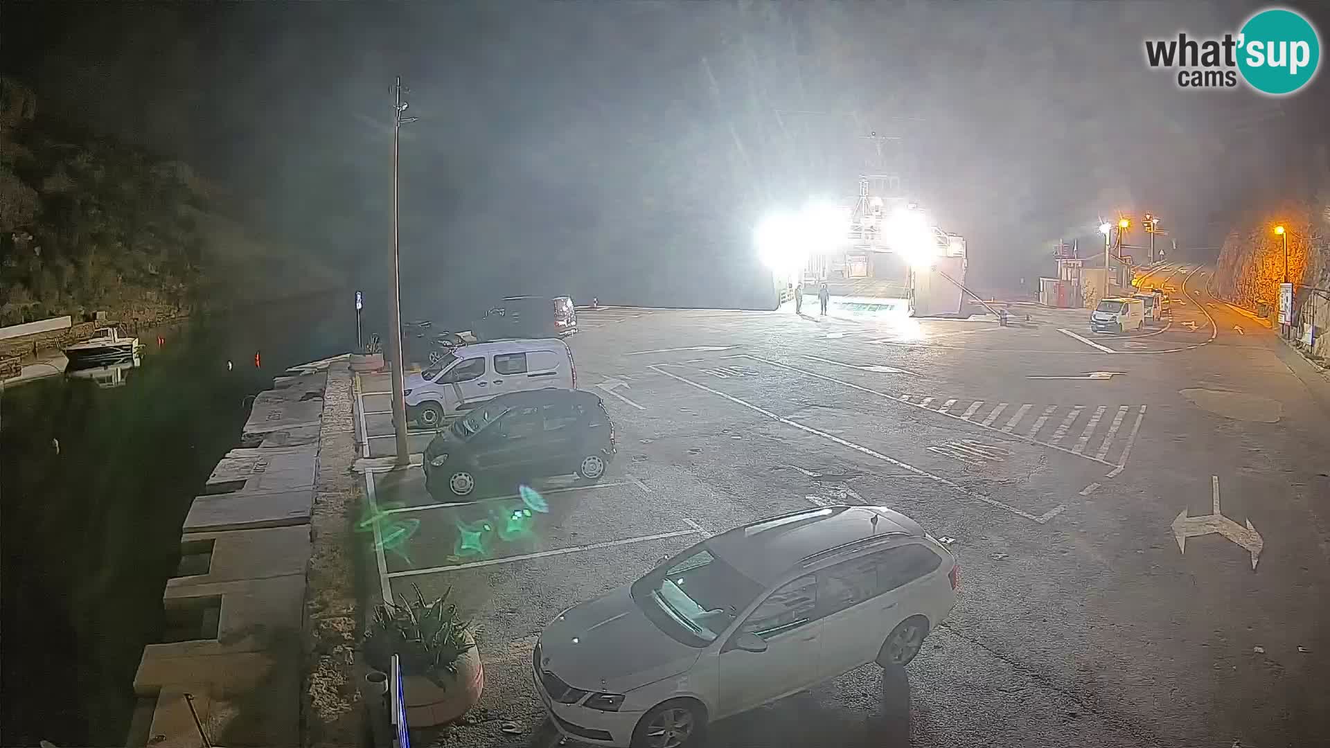 Webcam Prizna ferry port to Pag island