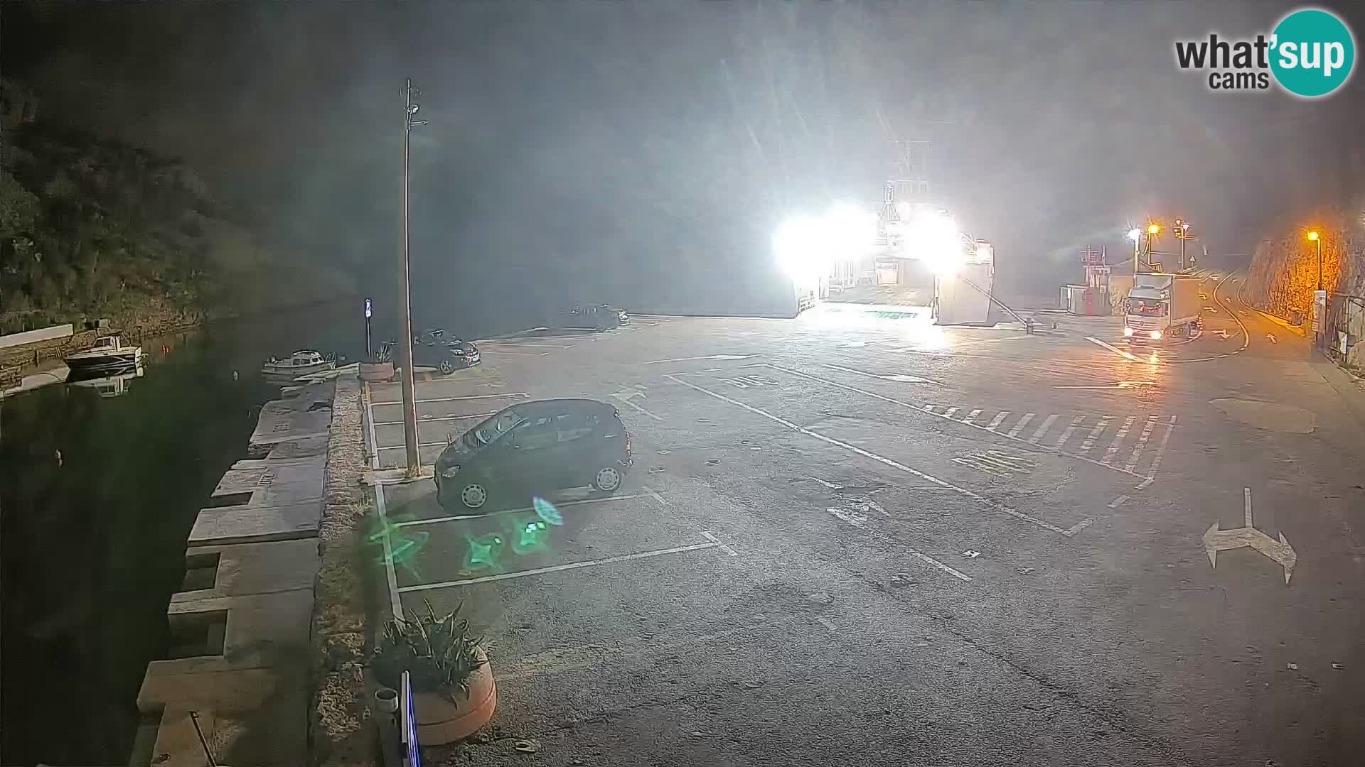 Webcam Prizna ferry port to Pag island