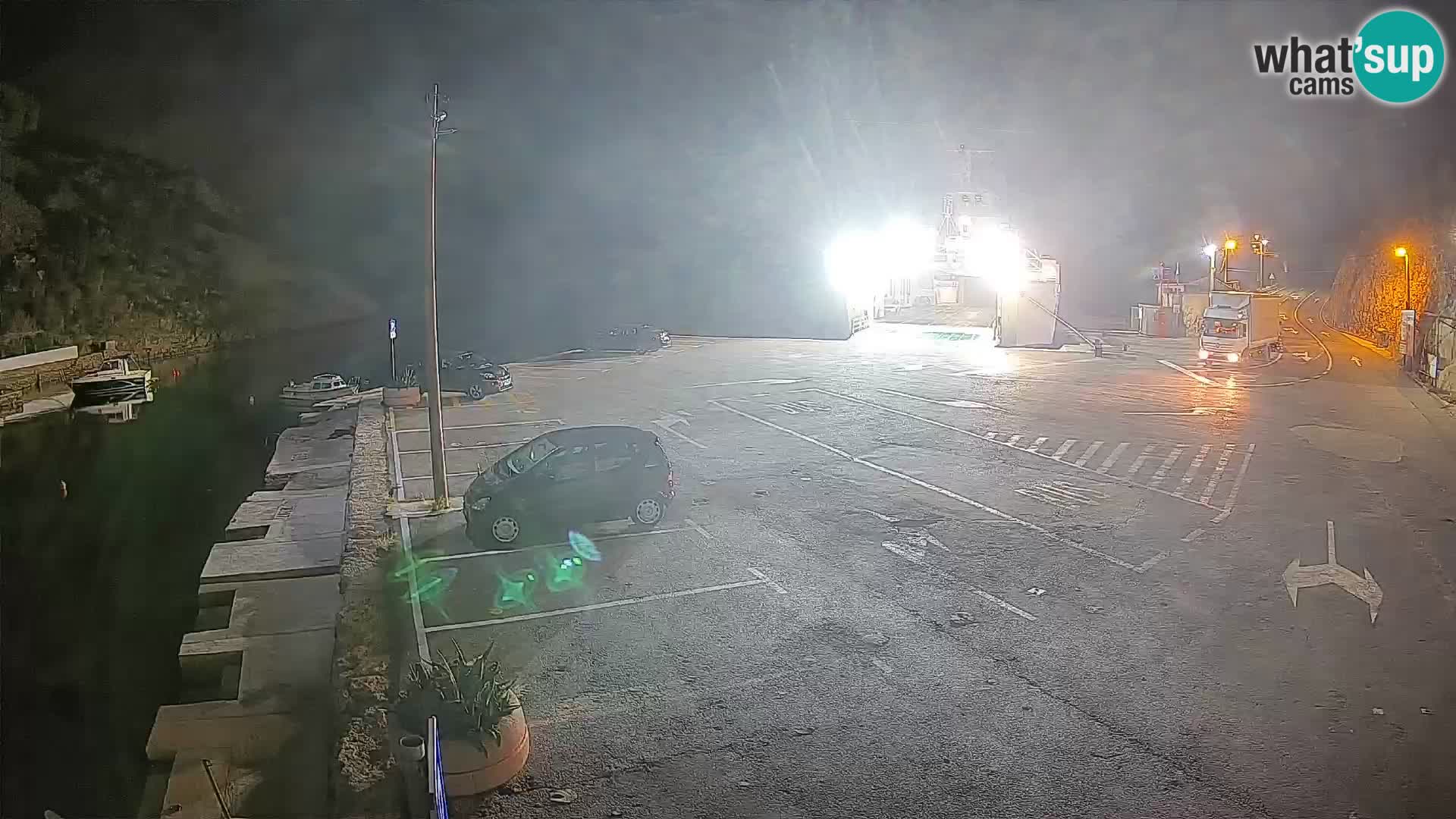 Webcam Fährhafen Prizna – zur Insel Pag