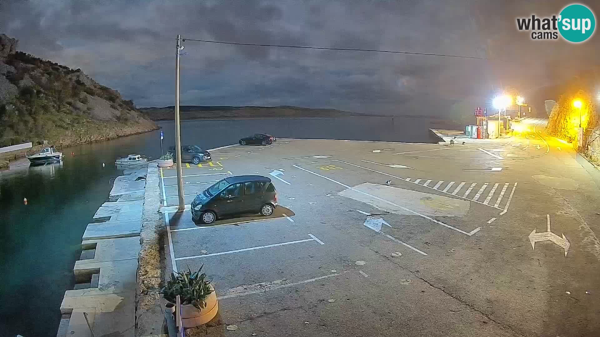 Webcam Fährhafen Prizna – zur Insel Pag