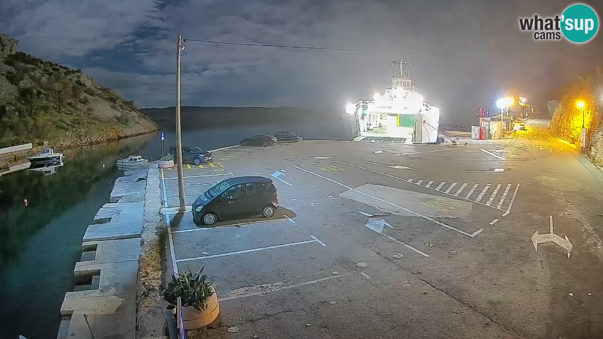 Webcam Fährhafen Prizna – zur Insel Pag