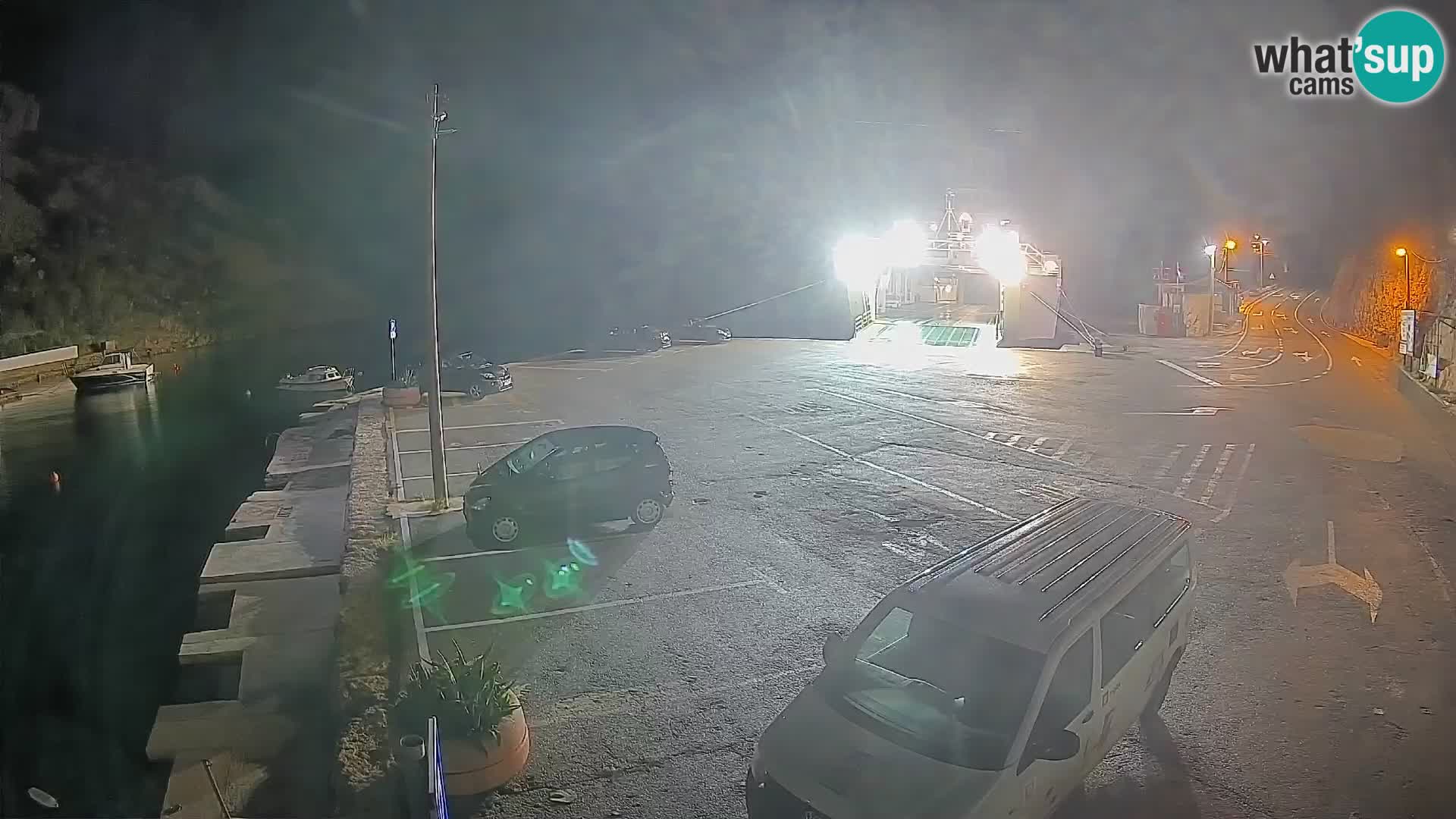 Webcam Fährhafen Prizna – zur Insel Pag