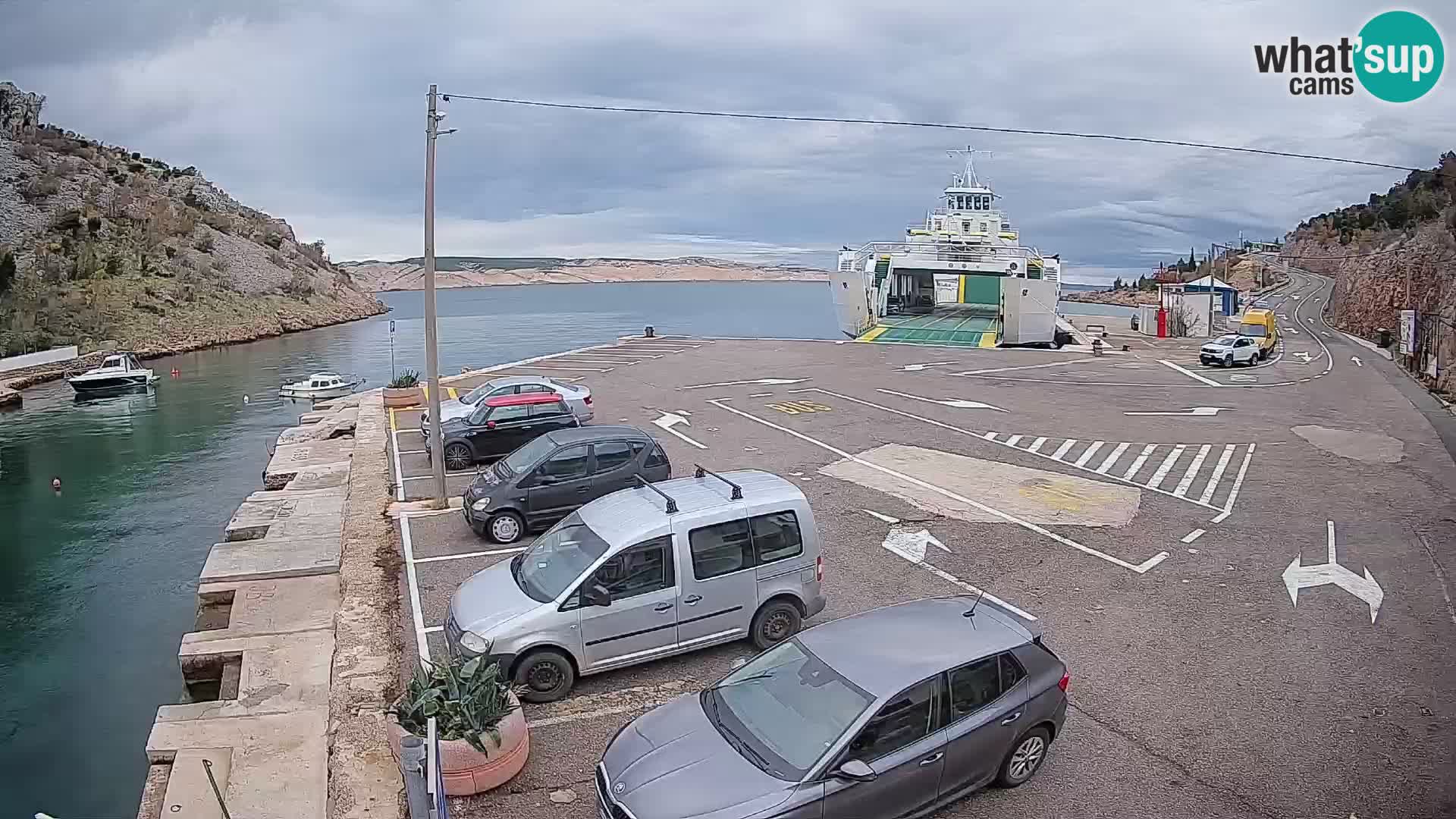 Webcam porto traghetti di Prizna – per l’isola di Pag