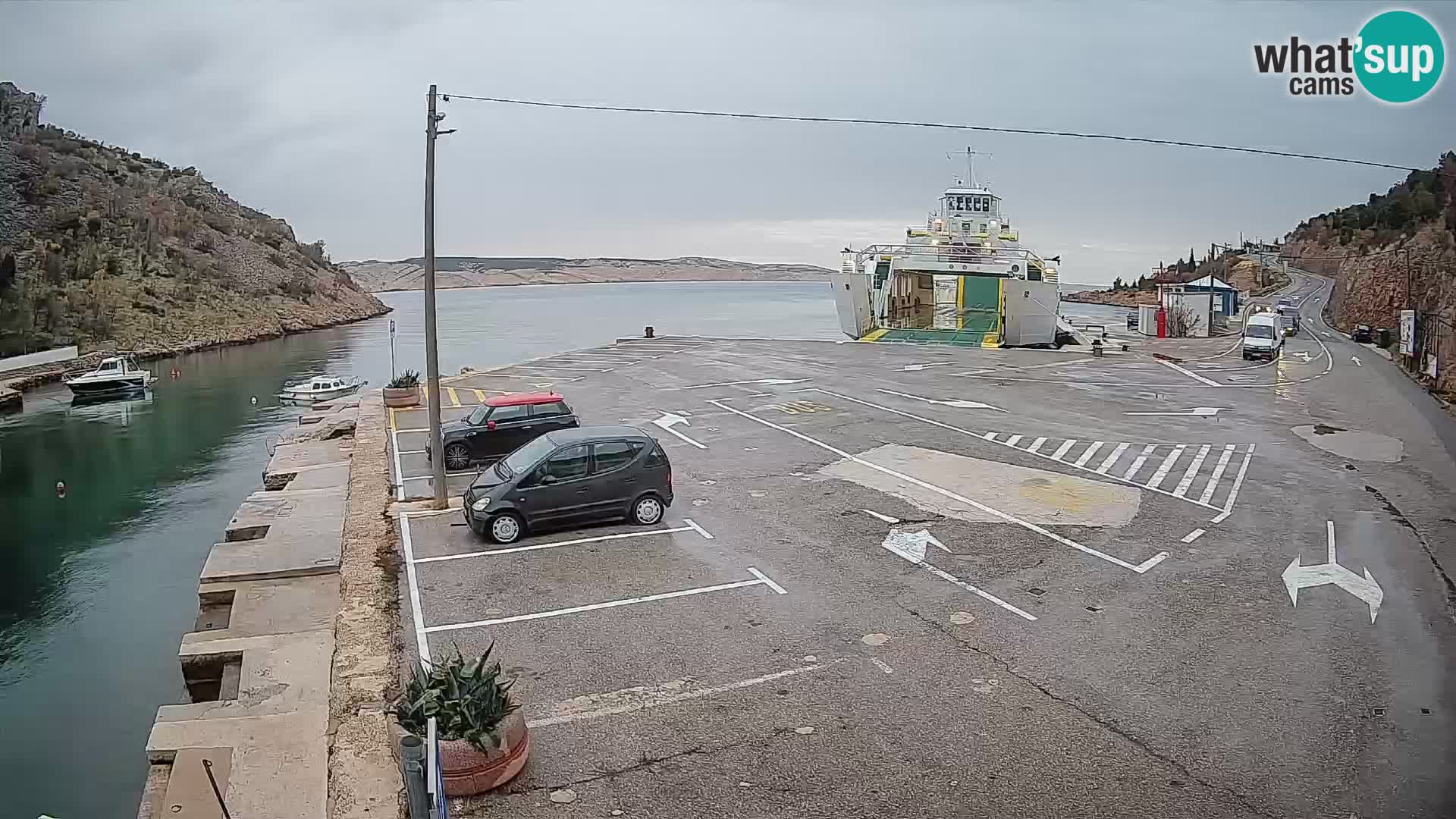 Webcam porto traghetti di Prizna – per l’isola di Pag