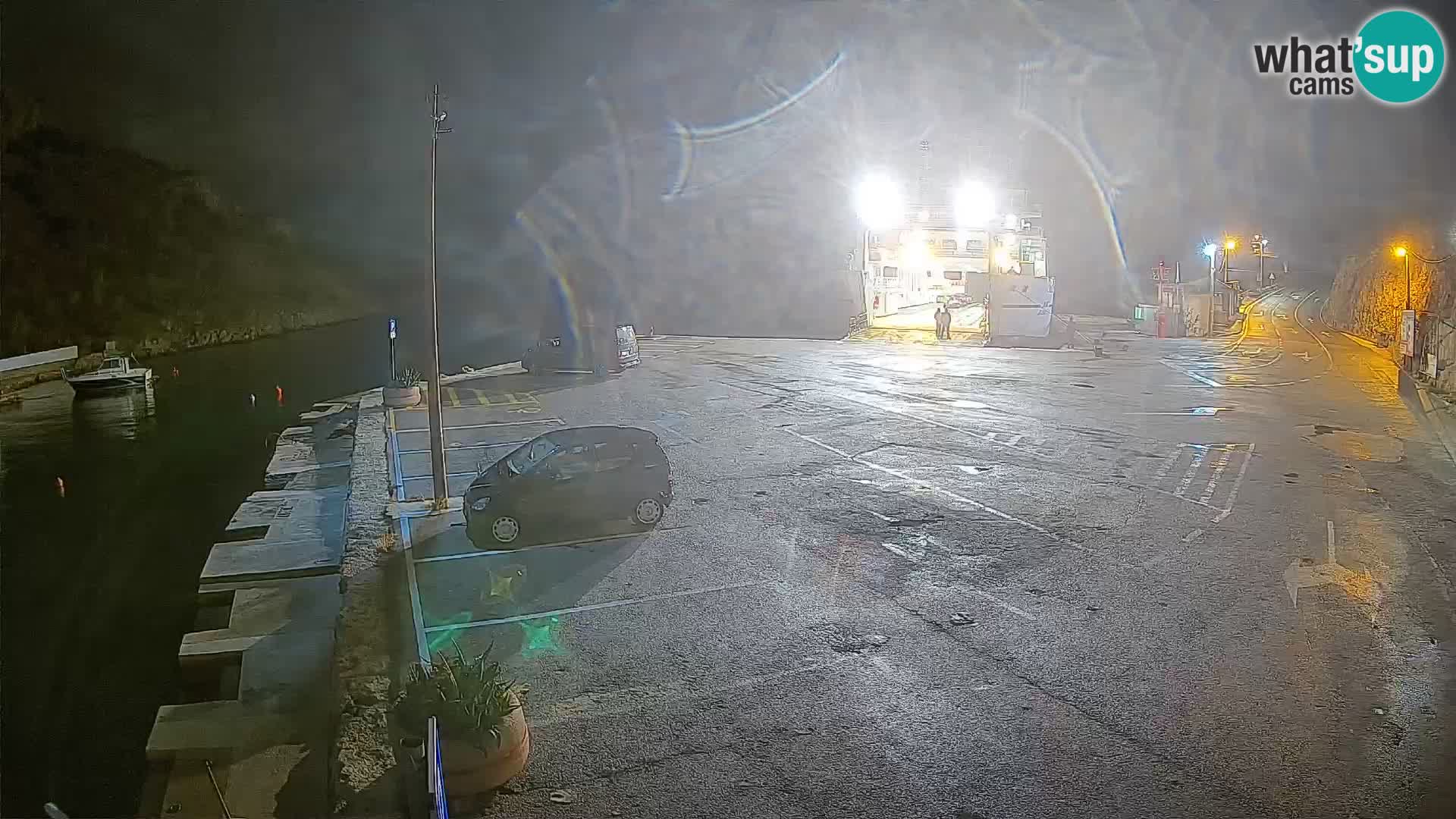 Webcam Fährhafen Prizna – zur Insel Pag