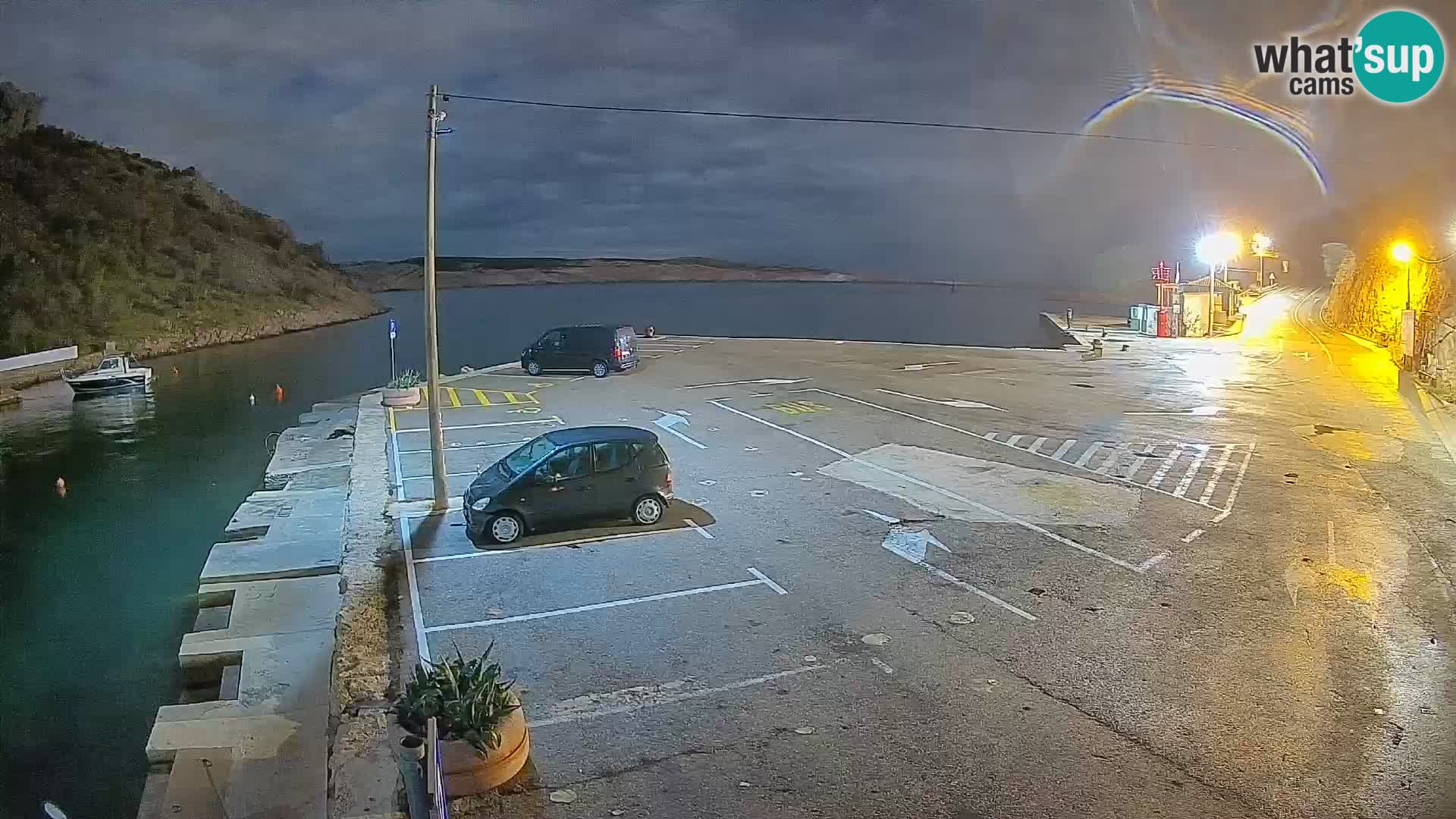 Webcam Prizna ferry port to Pag island