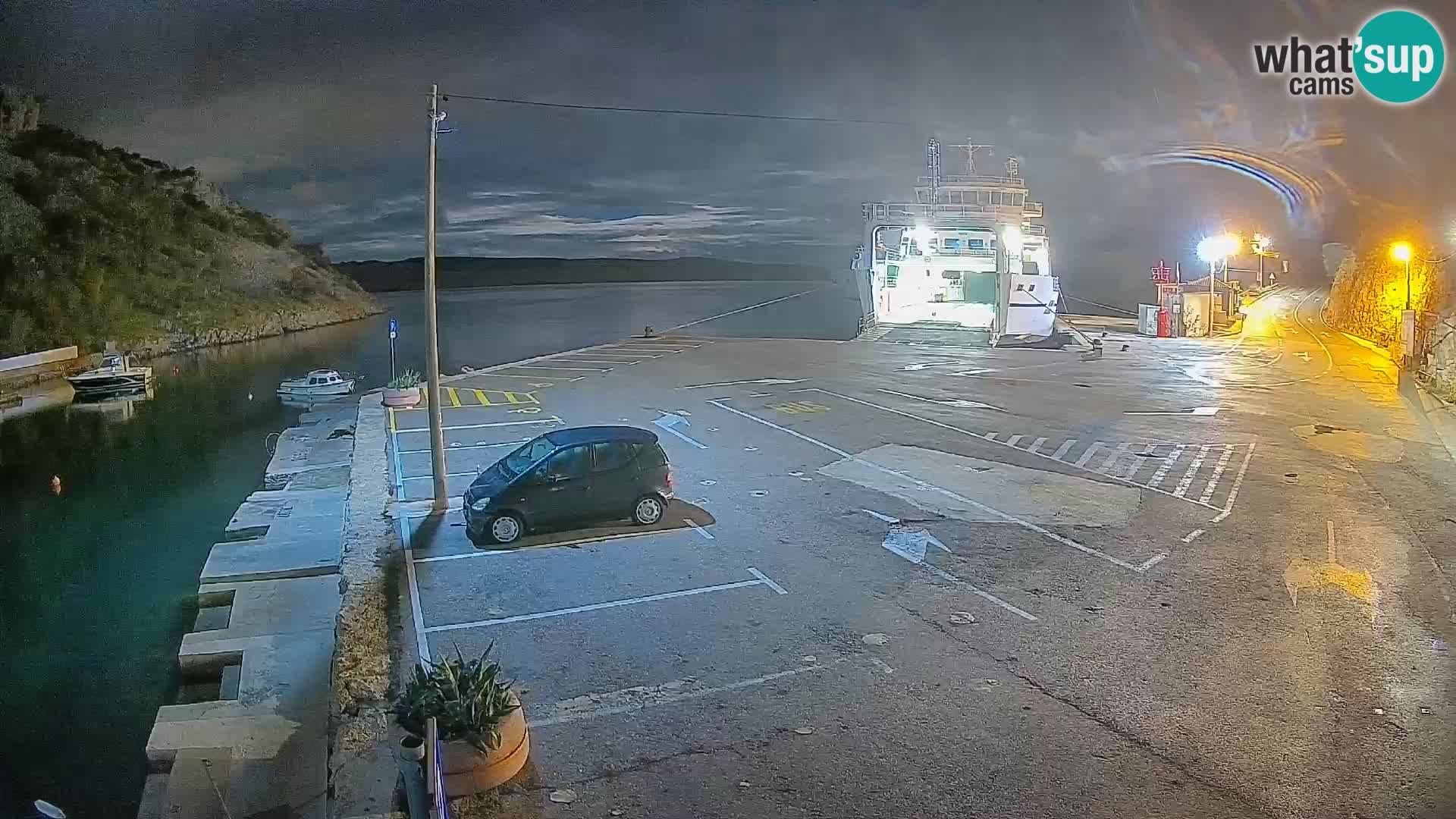 Webcam Fährhafen Prizna – zur Insel Pag