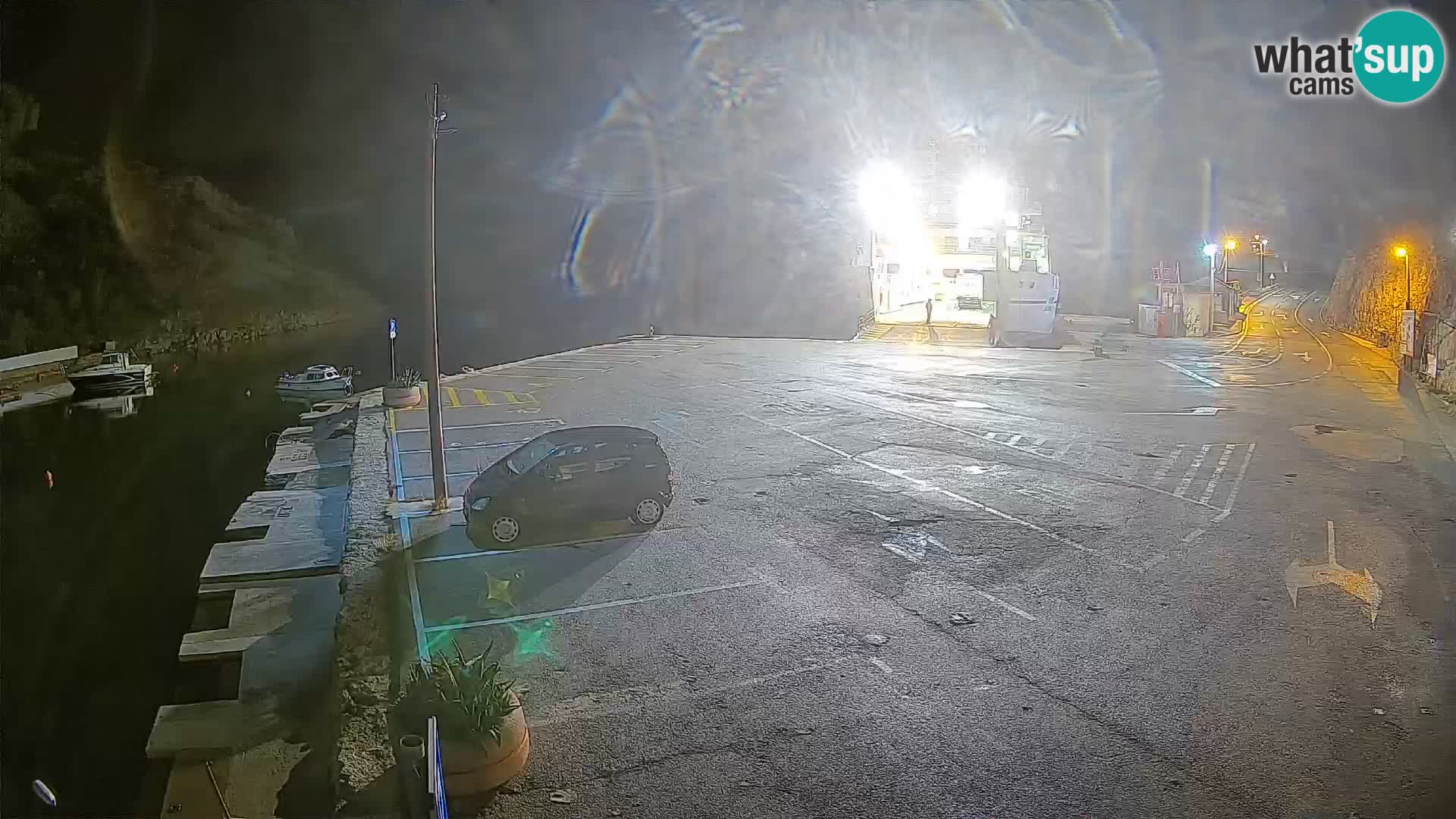 Webcam Fährhafen Prizna – zur Insel Pag