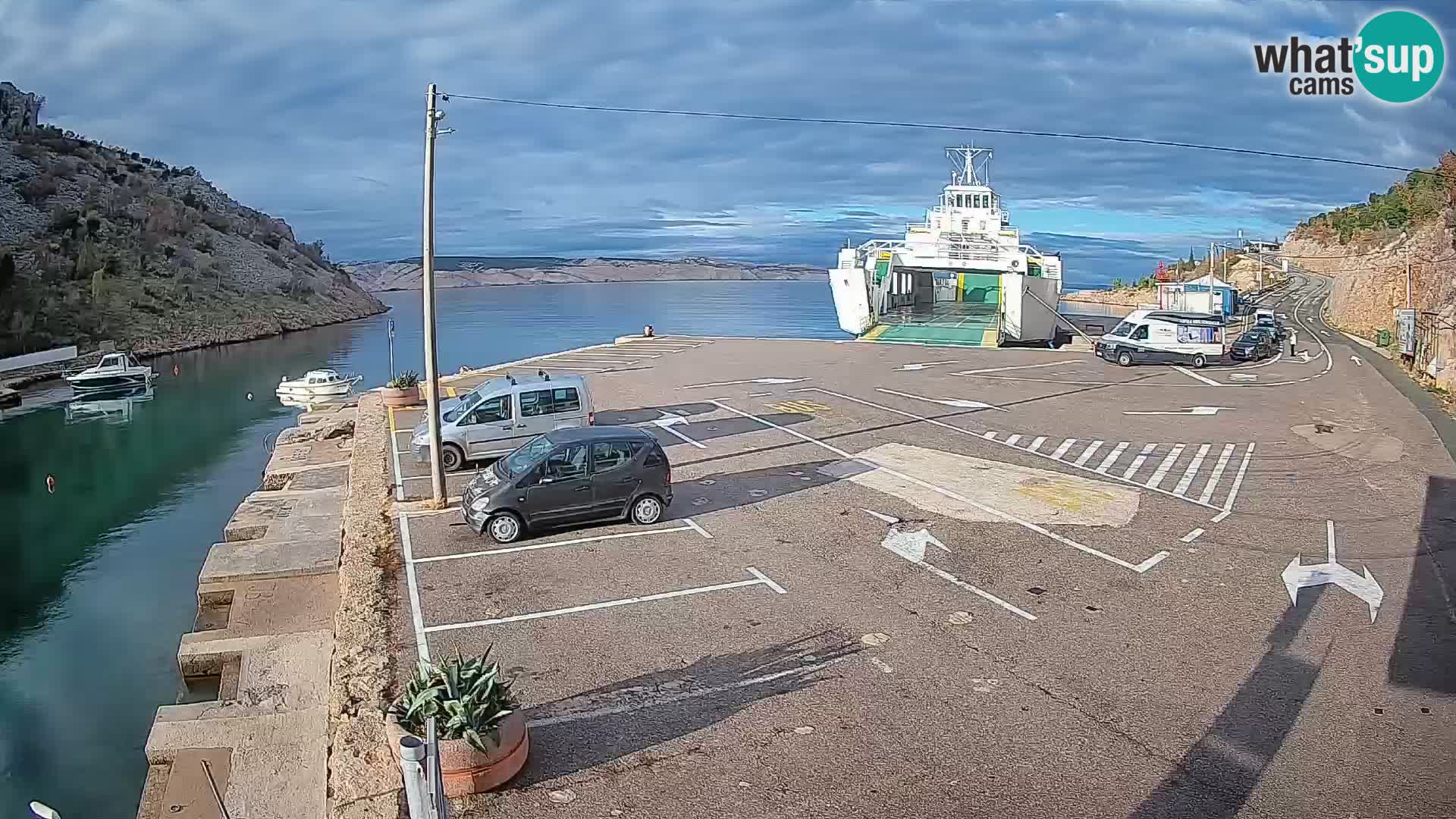 Webcam porto traghetti di Prizna – per l’isola di Pag