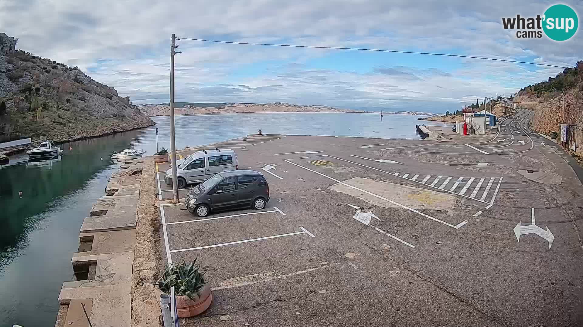 Webcam porto traghetti di Prizna – per l’isola di Pag