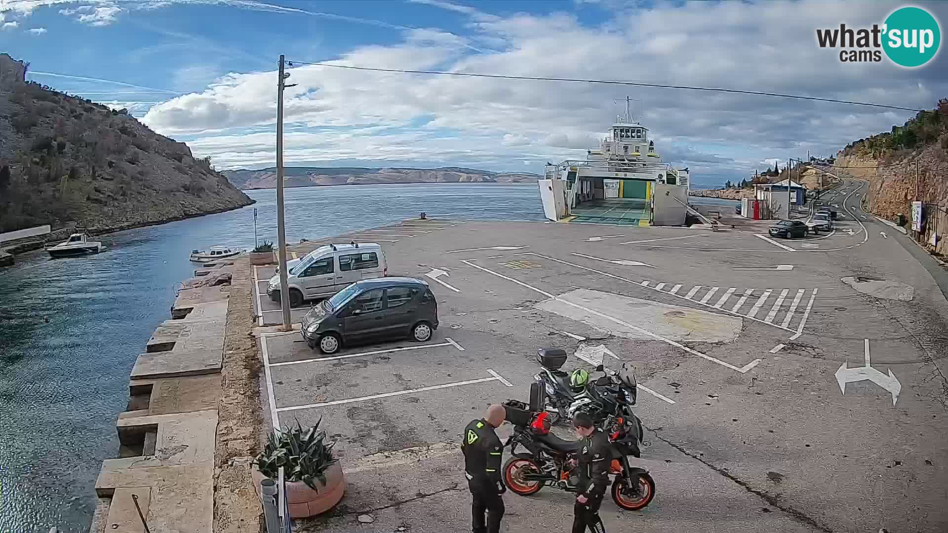 Webcam porto traghetti di Prizna – per l’isola di Pag