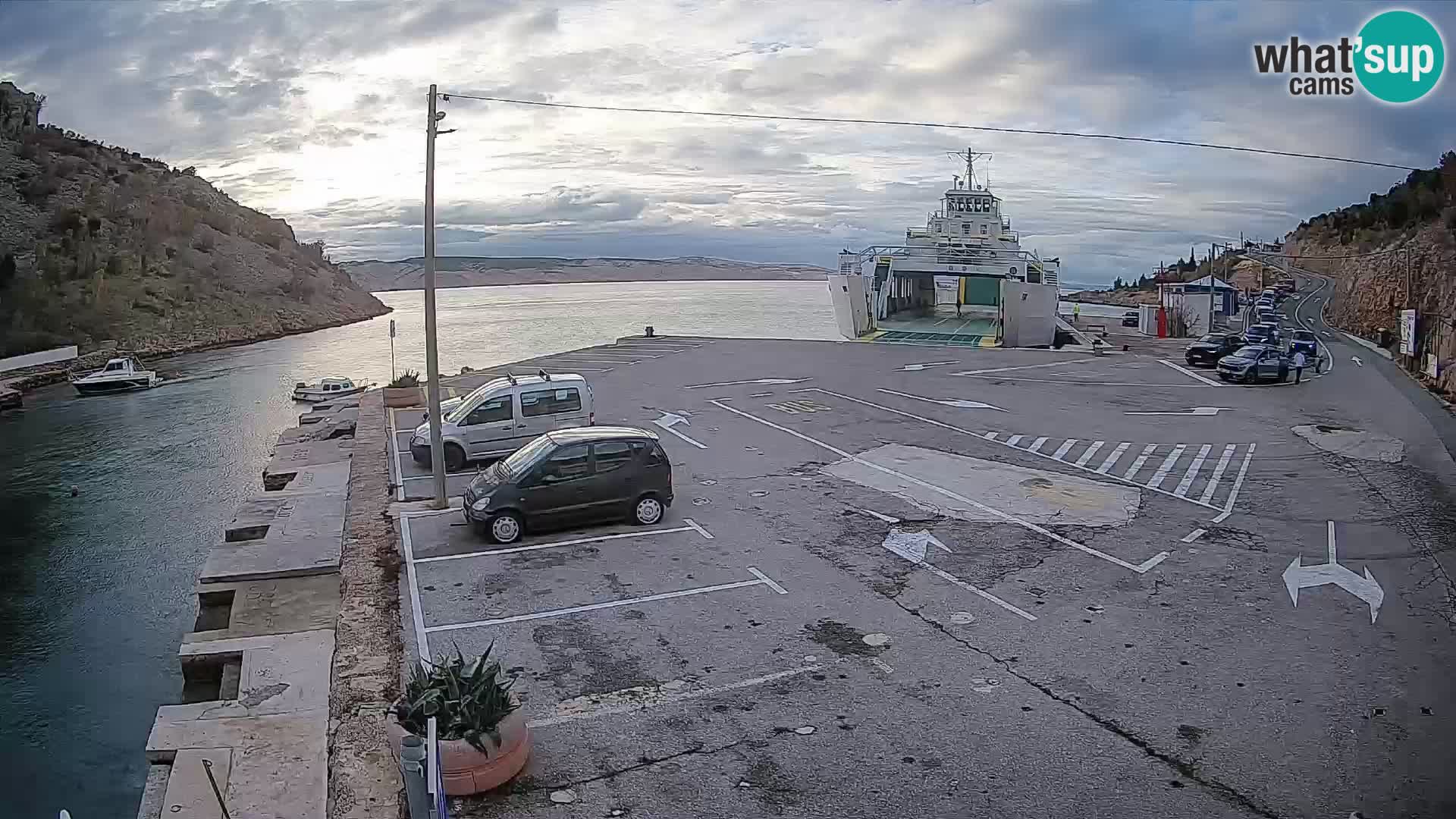 Webcam porto traghetti di Prizna – per l’isola di Pag